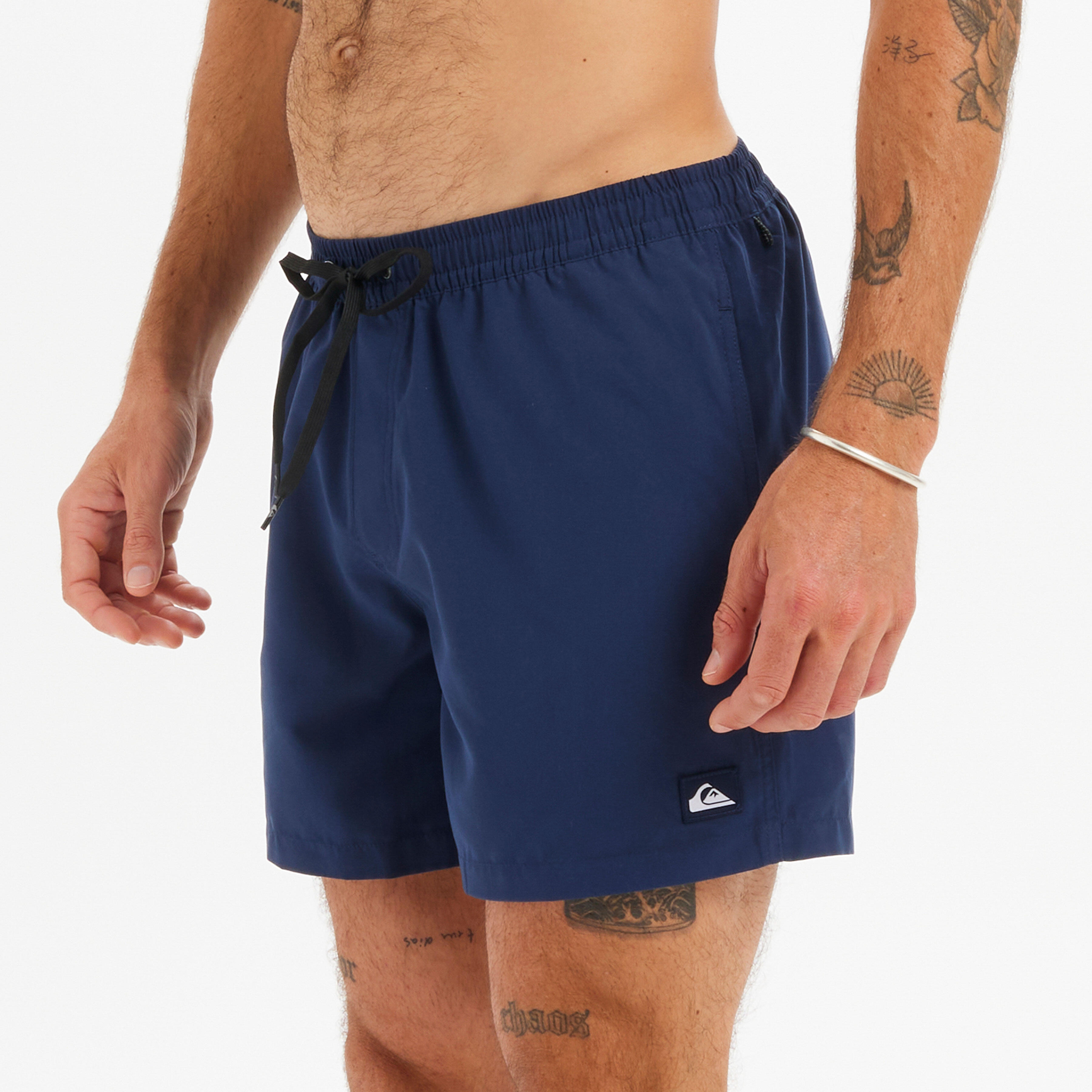 Boardshorts Herren kurz Quiksilver Volley marineblau