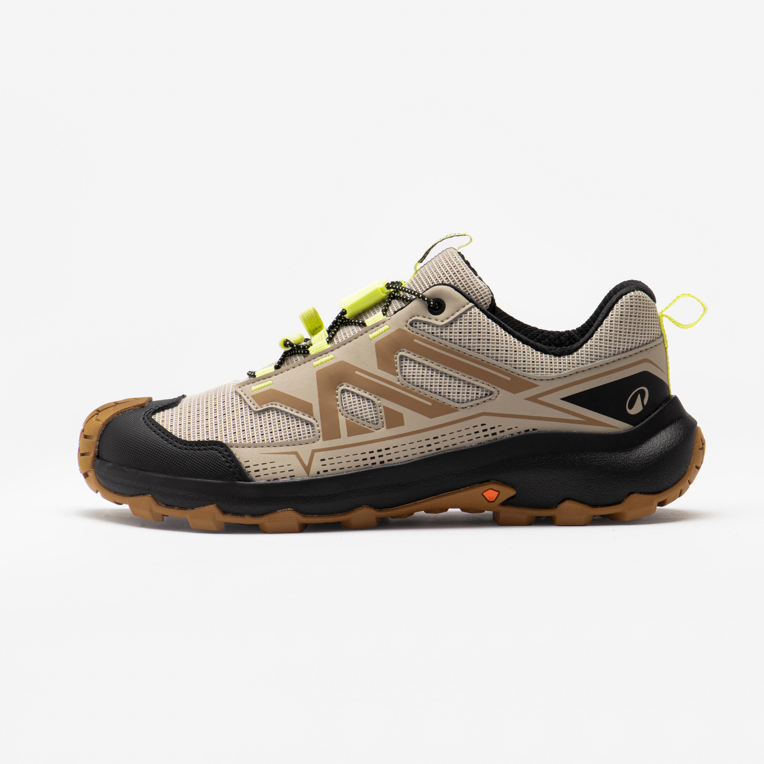 Wanderschuhe Kinder Gr. 35–38 Schnellschnürung - Crossrock beige