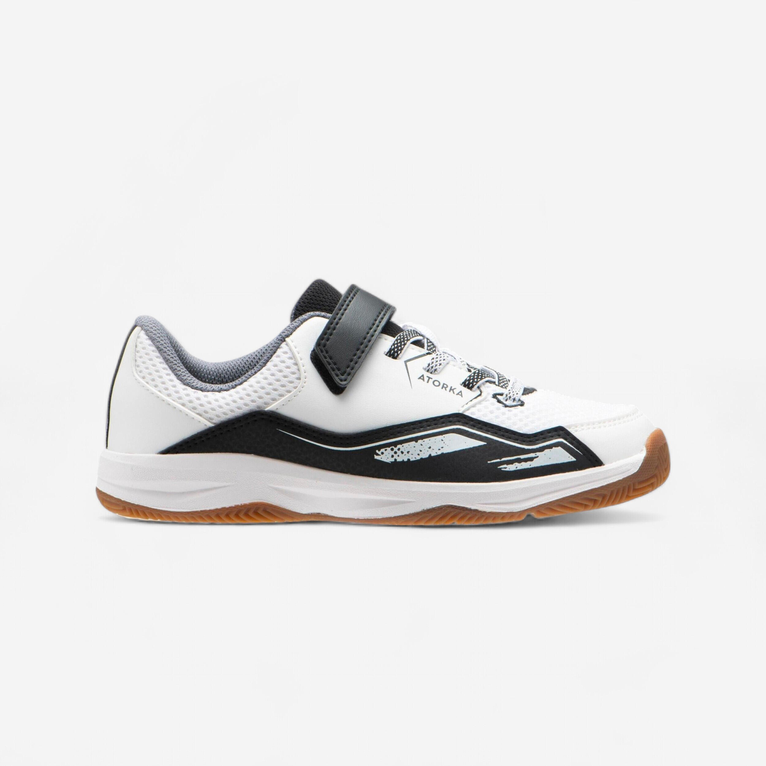 Kinder Handballschuhe - H100 Klettverschluss weiß/schwarz