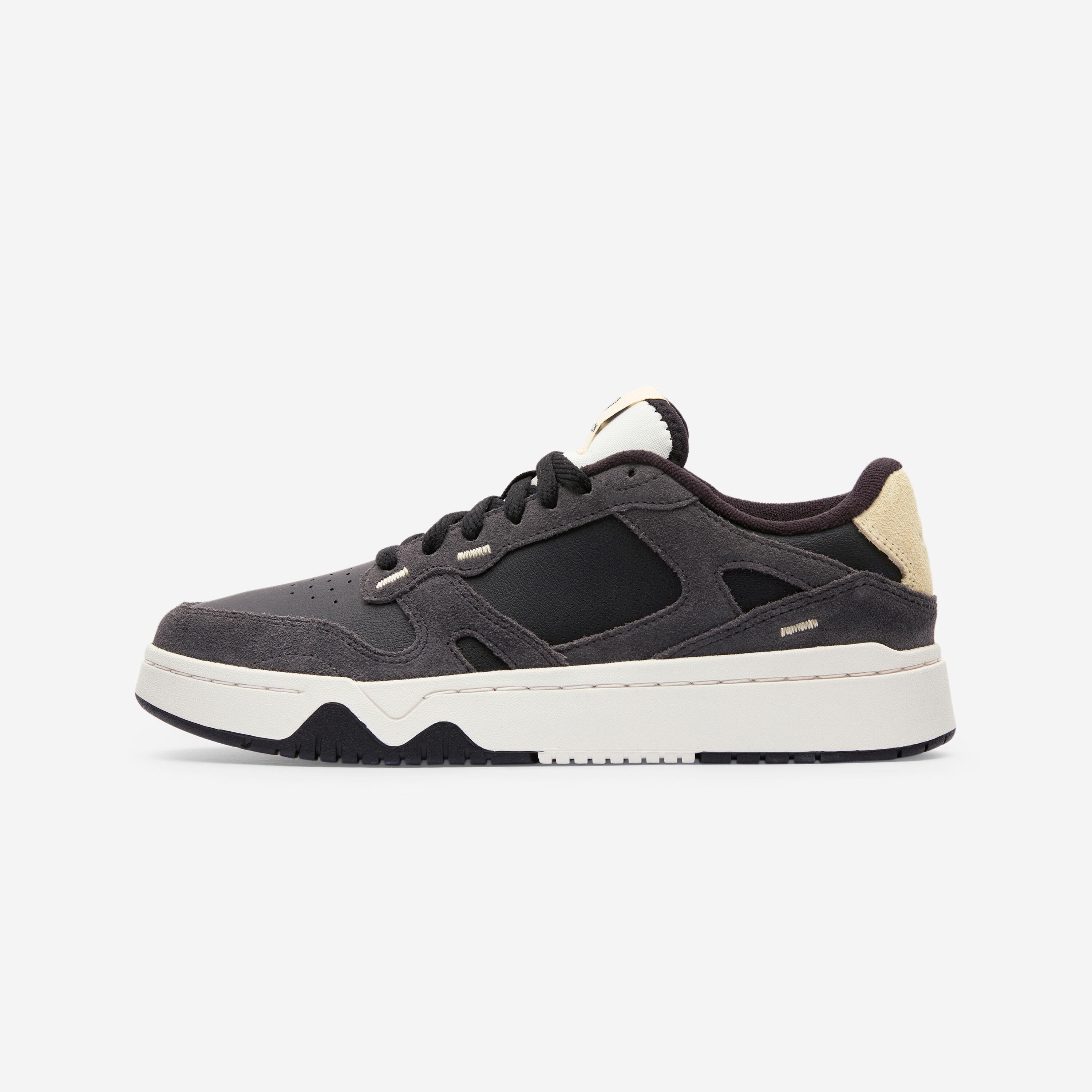Fitnessschuhe Sneaker Damen Leder Wildleder - CJ80 schwarz/gelb