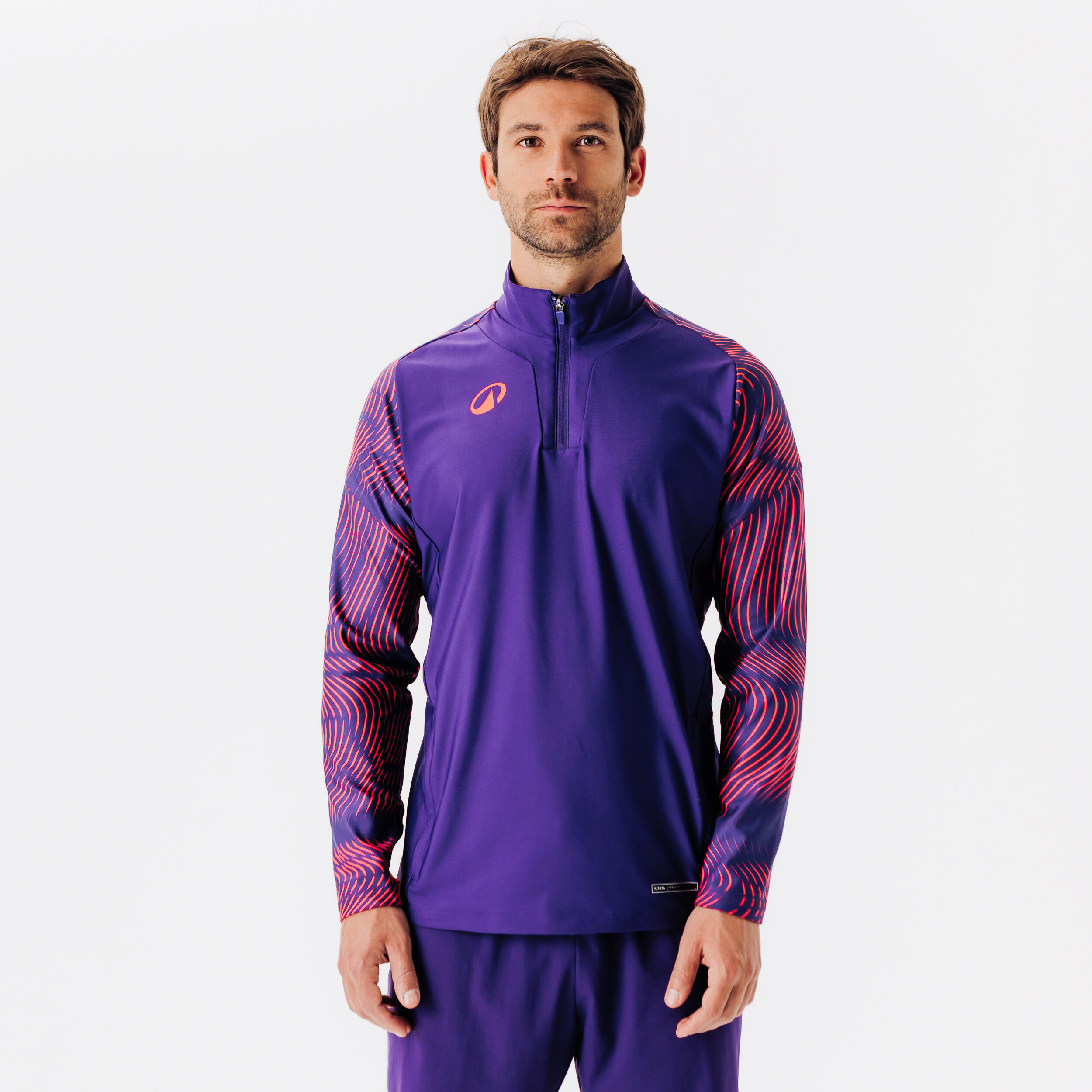 Fußball Sweatshirt 1/2 Zip - Viralto Wavy Club lila/rosa