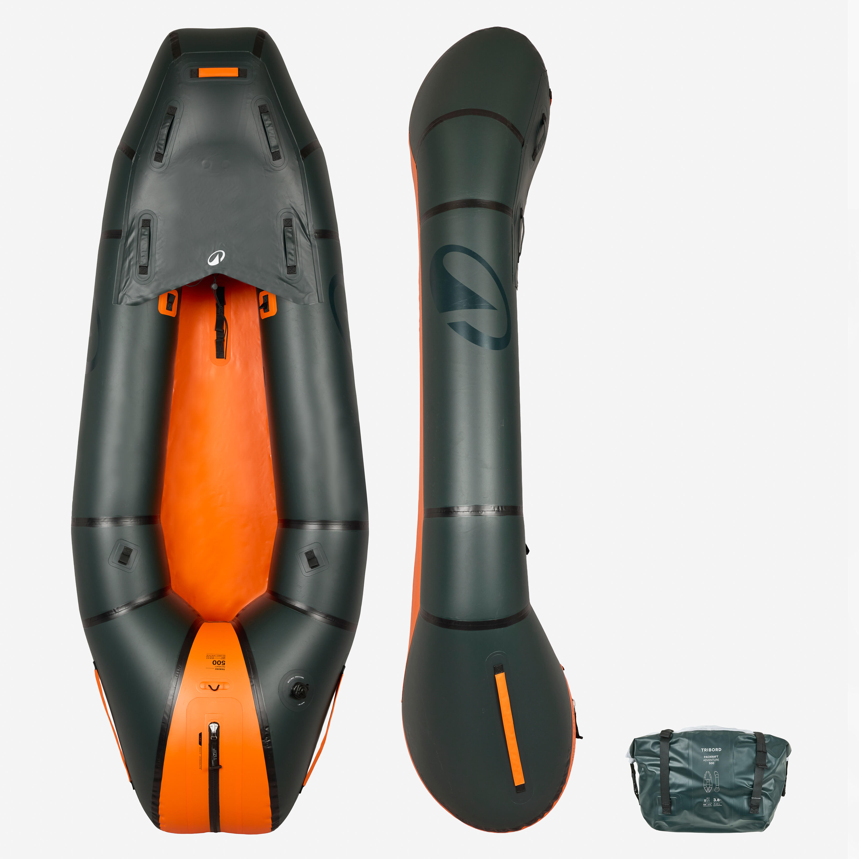 Kajak Packraft aufblasbar 1-Sitzer TPU Fluss wasserdichter RV - PR500