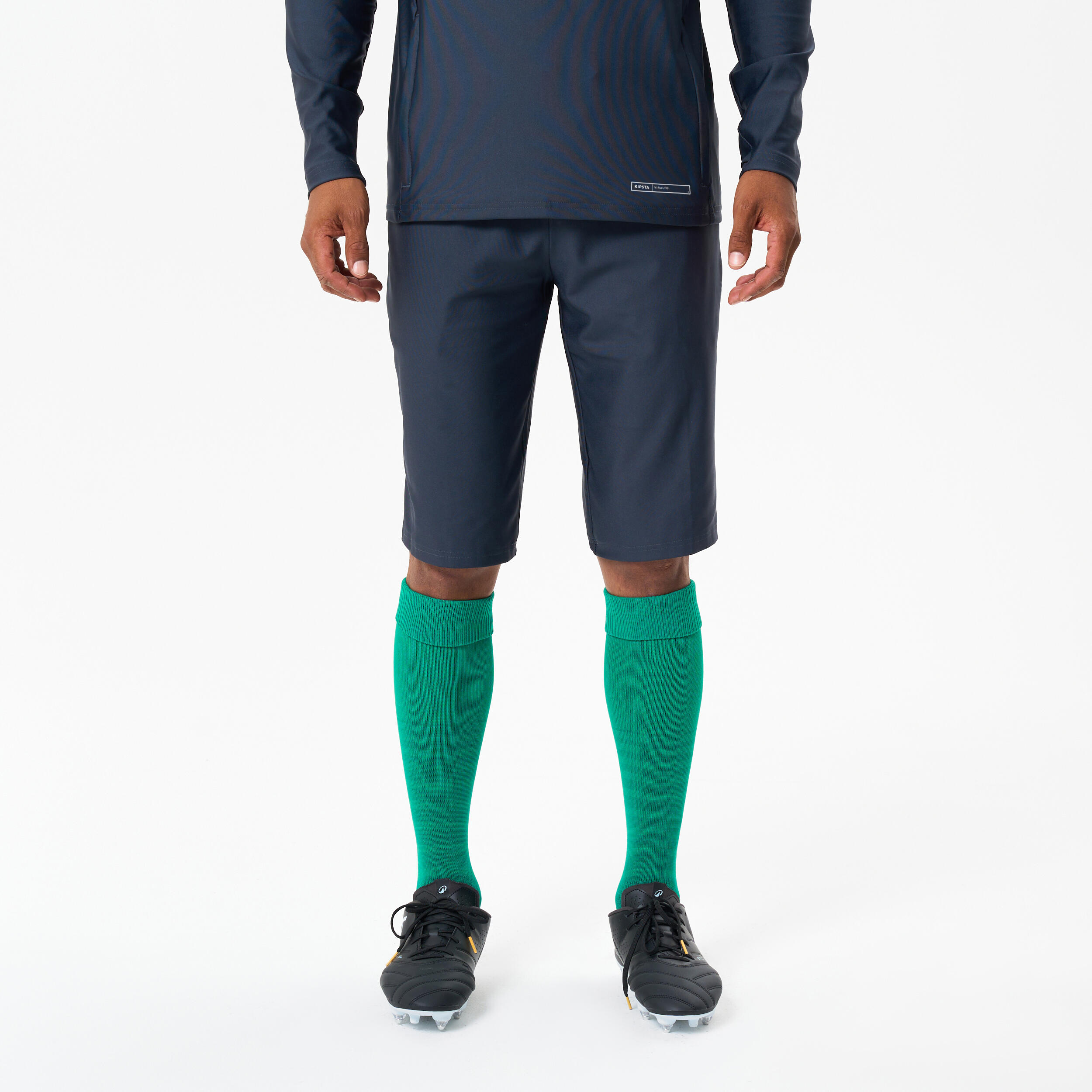 Damen/Herren Fußball Shorts knielang - Viralto Club grün