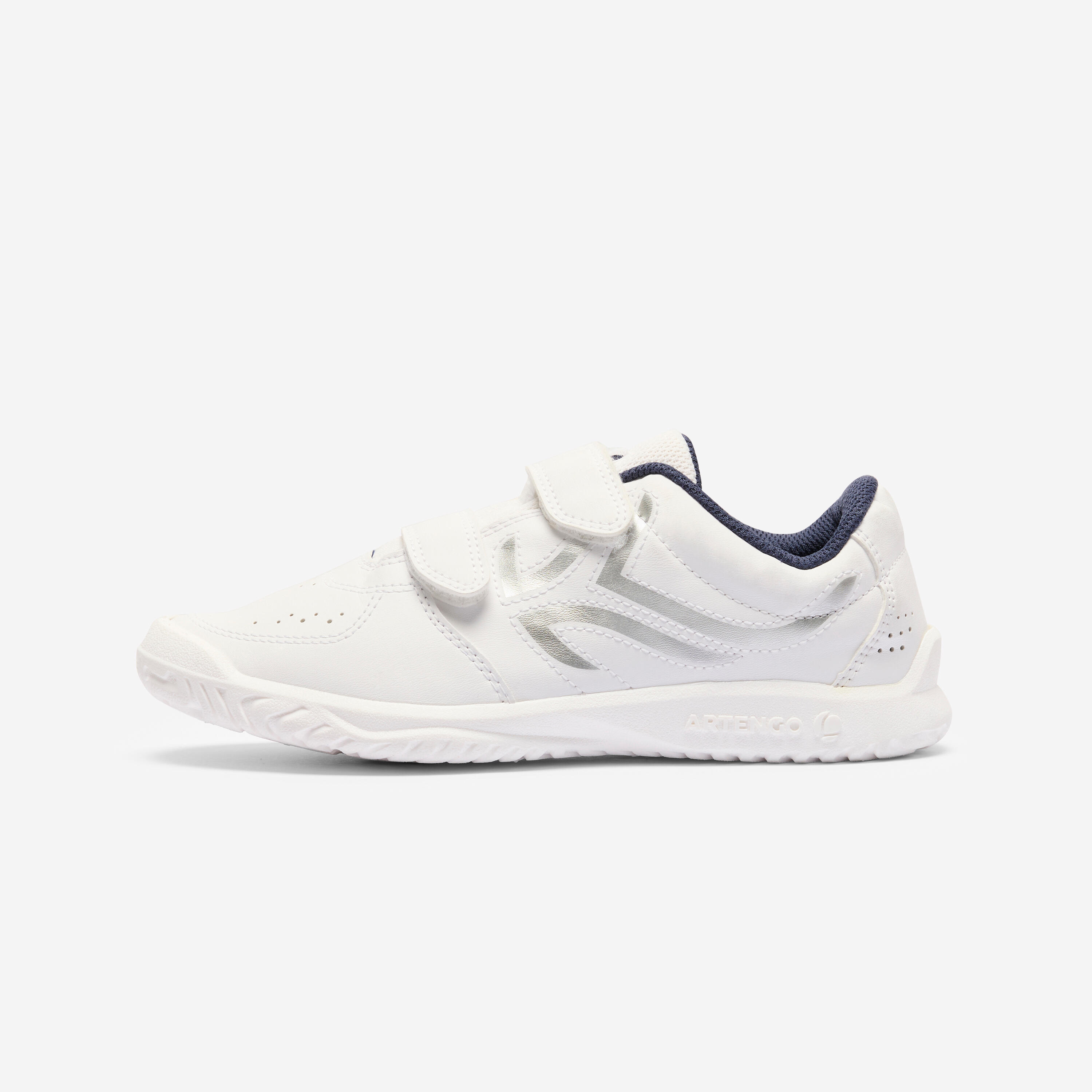 Sportschuhe Kinder Klettverschluss - TS100 weiss