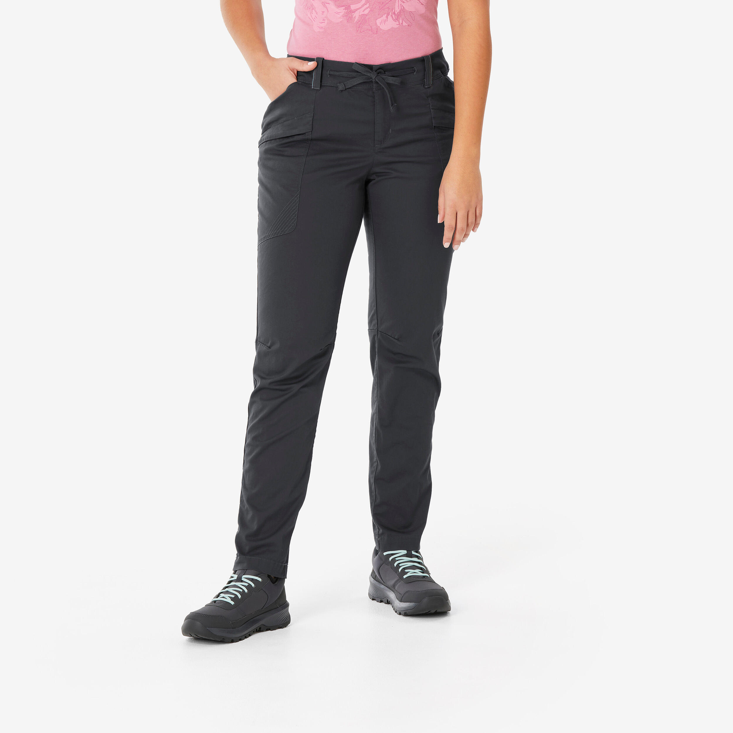 Wanderhose Damen Regular - NH500 grau