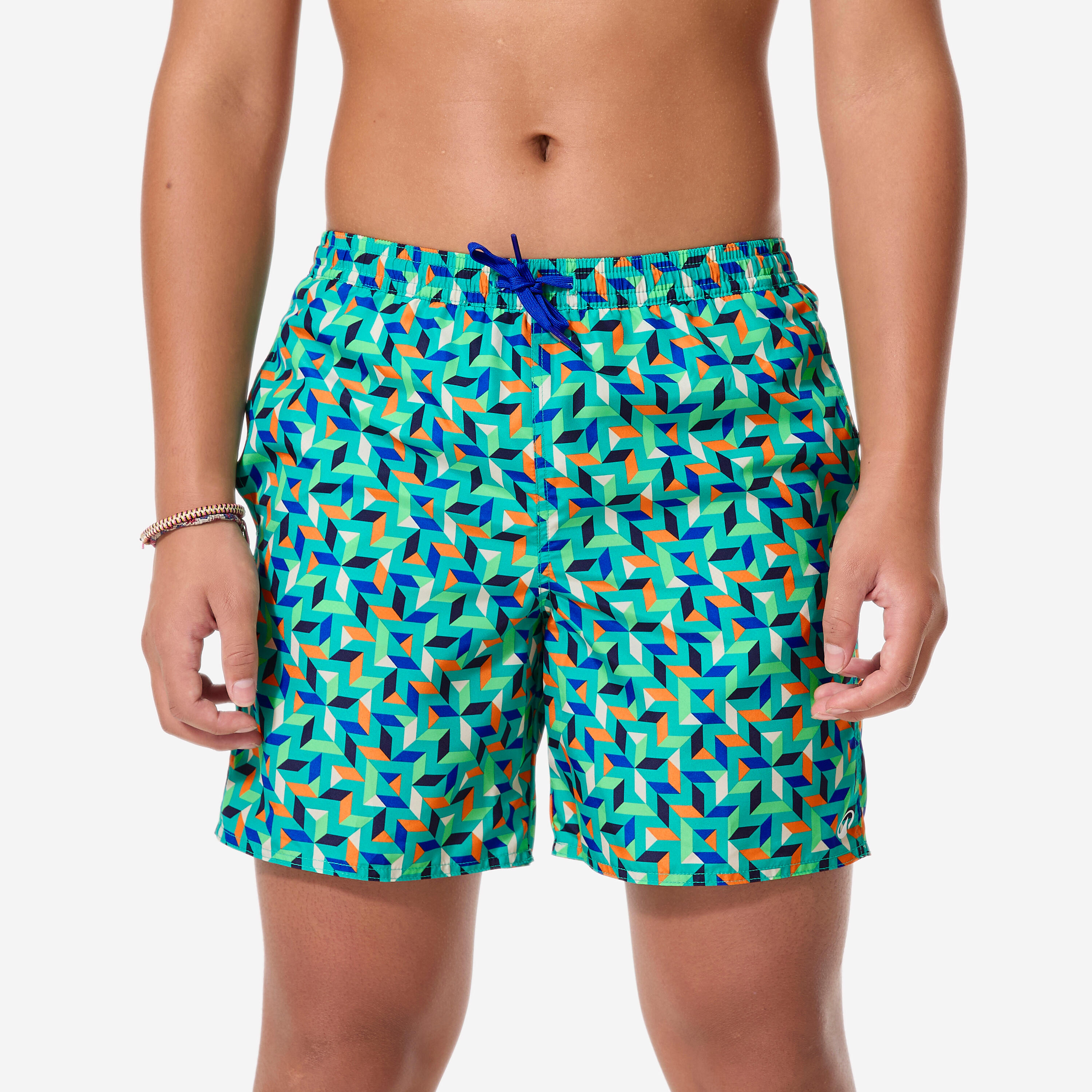 Boardshorts Kinder 100 Geokani grün