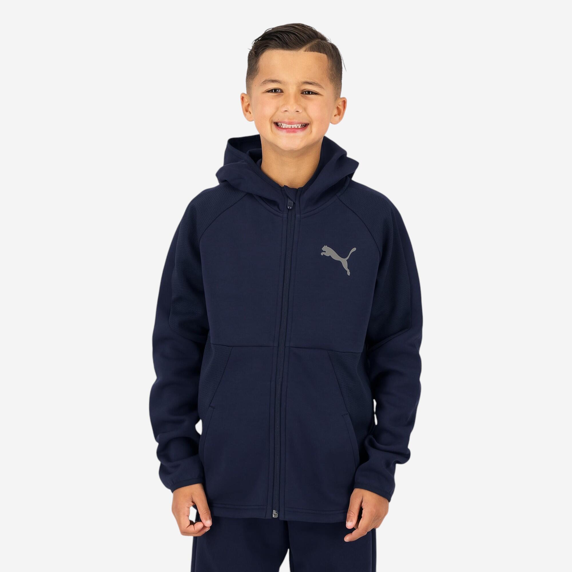 Puma Kapuzenjacke Kinder - blau
