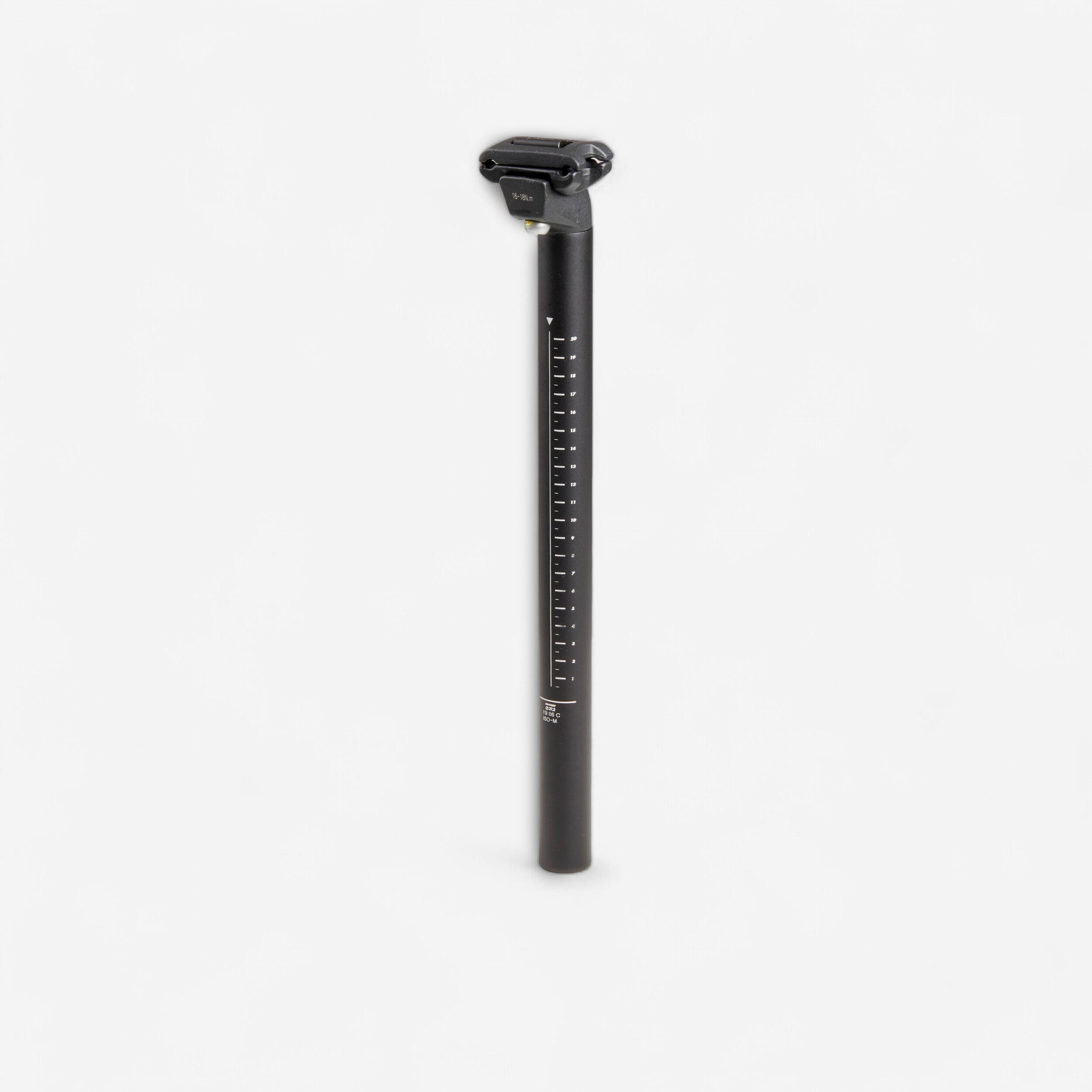 Sattelstütze Durchmesser 27,2 Länge 370 mm schwarz