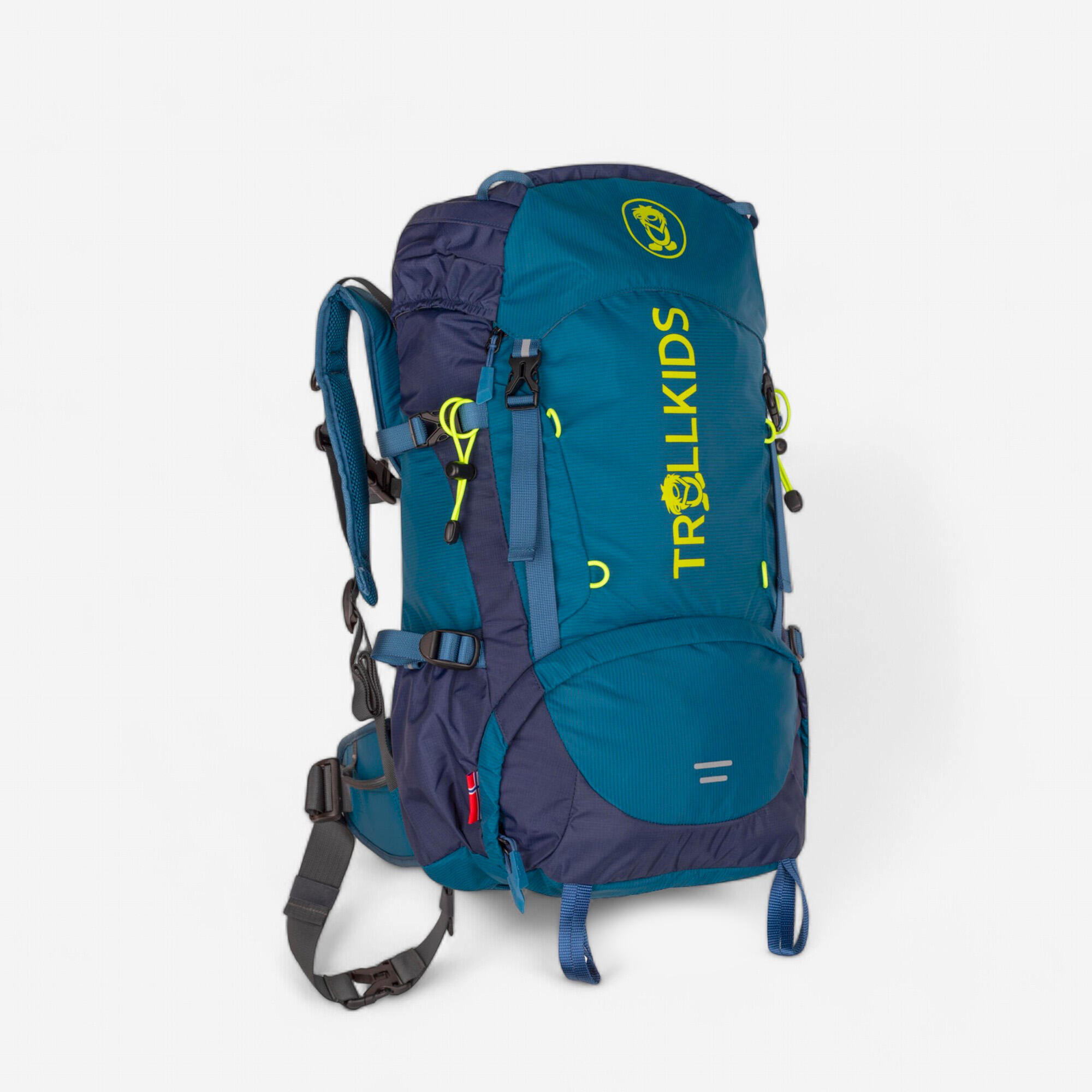 Wanderrucksack Kinder Trollkids - Trolltunga 30 Liter blau/grün