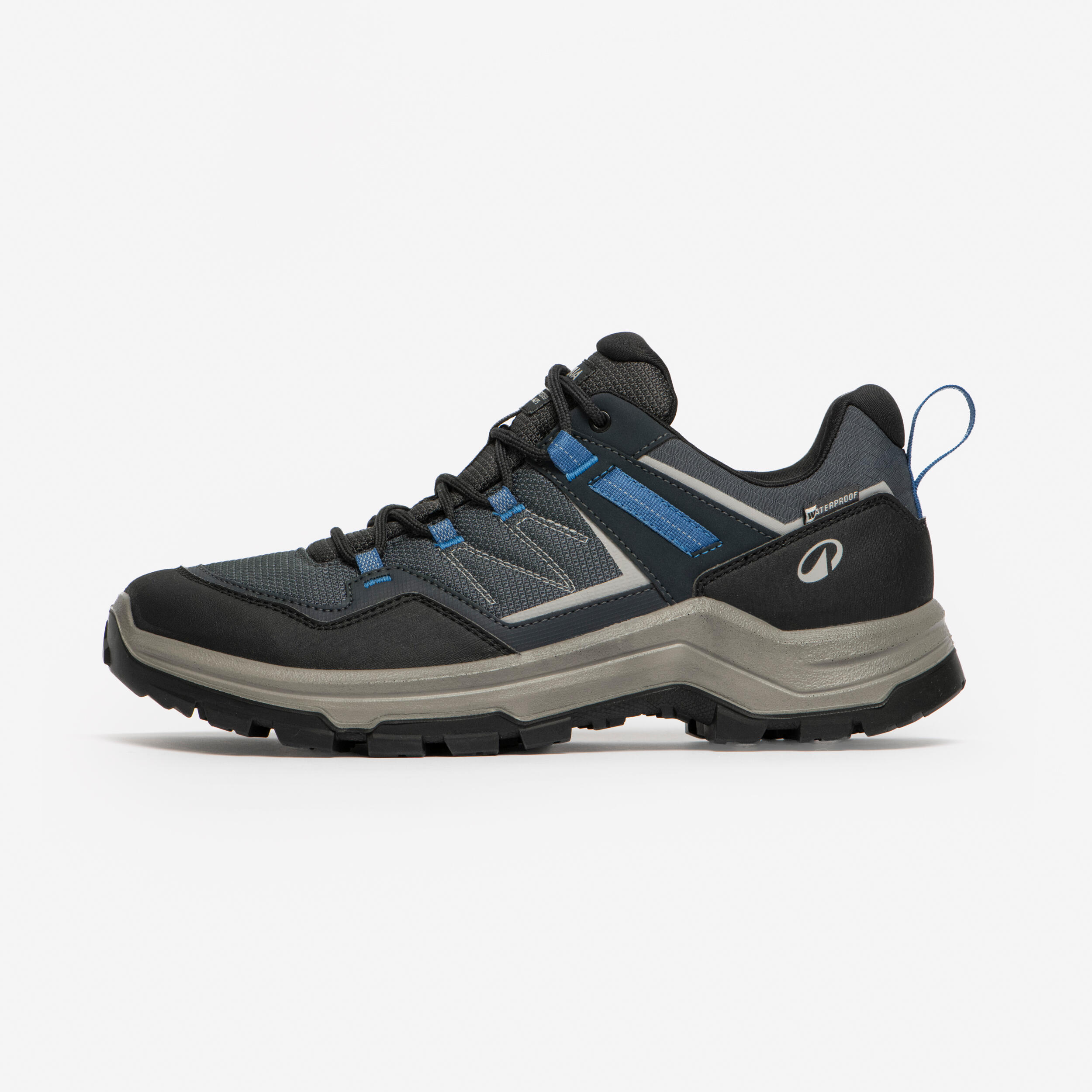 Wanderschuhe Herren niedrig wasserdicht Wandern - MH100 blau