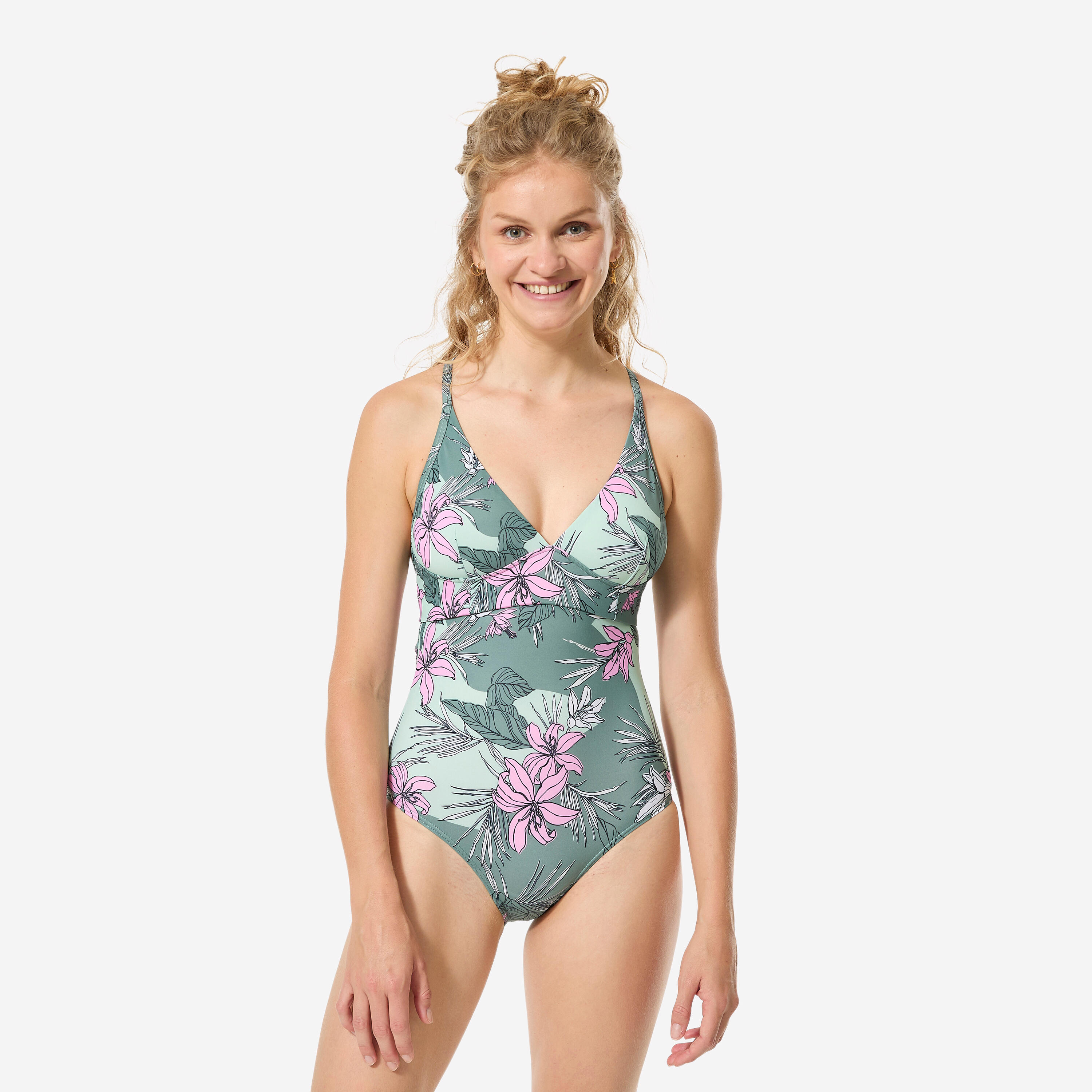 Badeanzug Damen Bea Numea khaki
