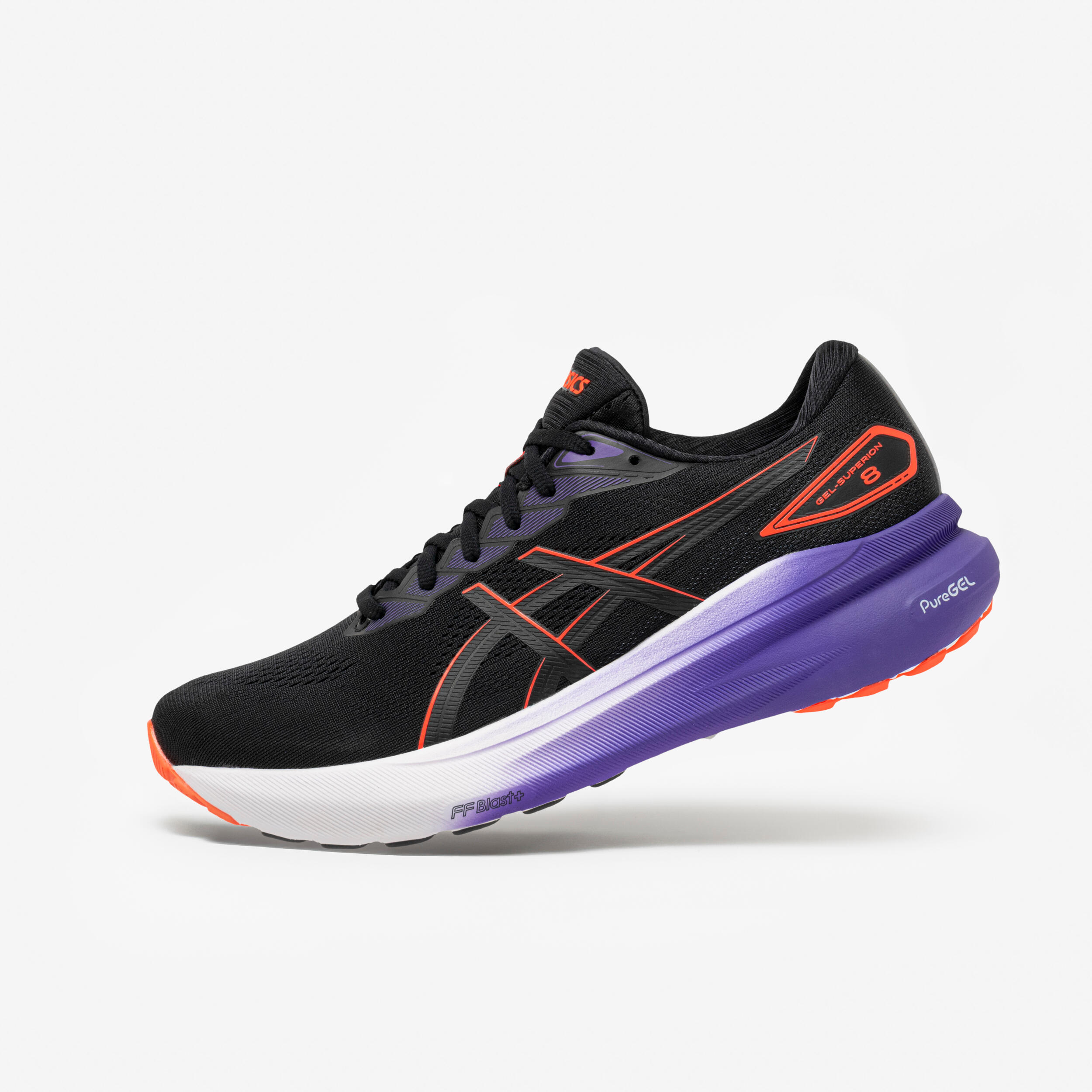 Laufschuhe Herren Asics - Superion 8 schwarz/ lila