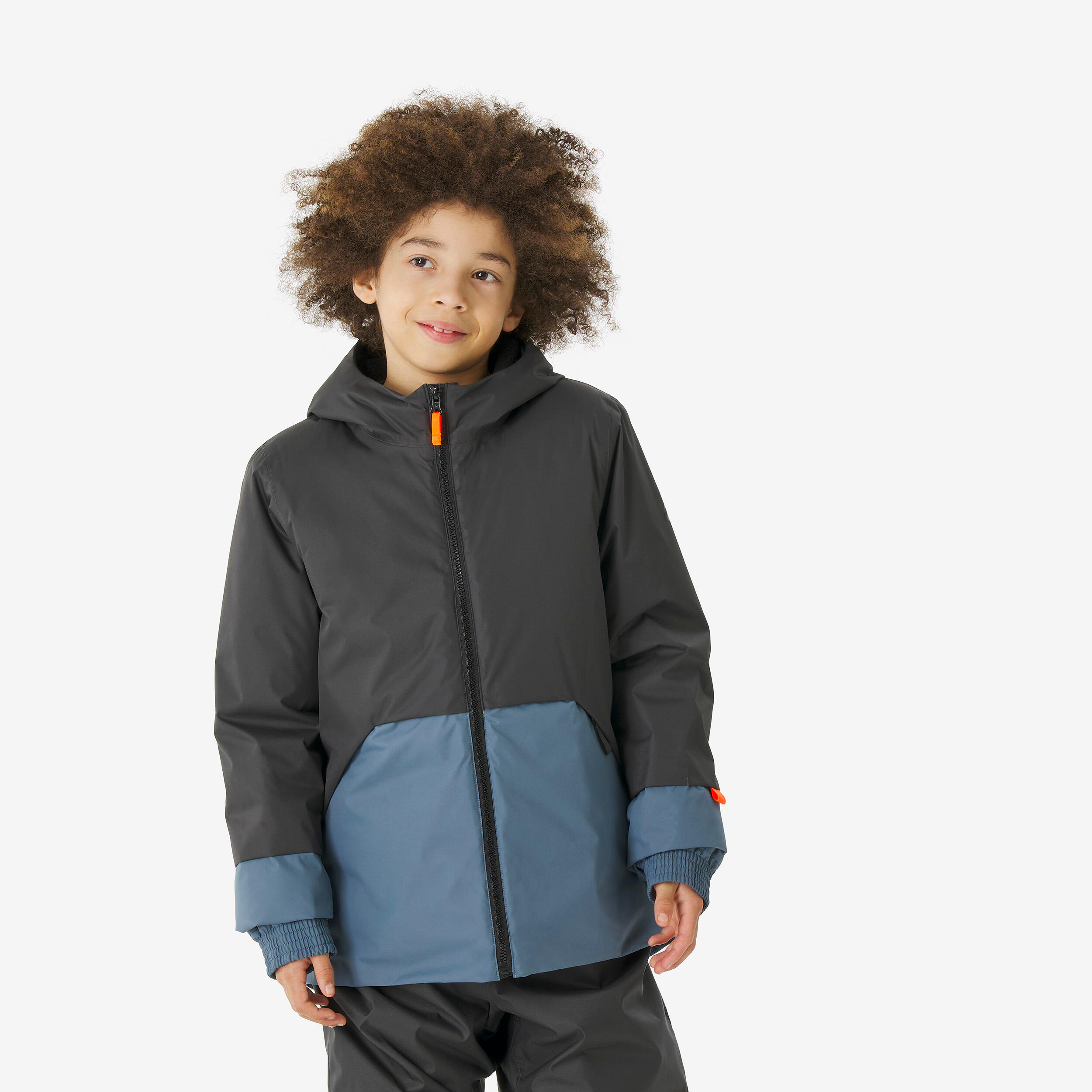 Skijacke Kinder warm - 100 blau/grau