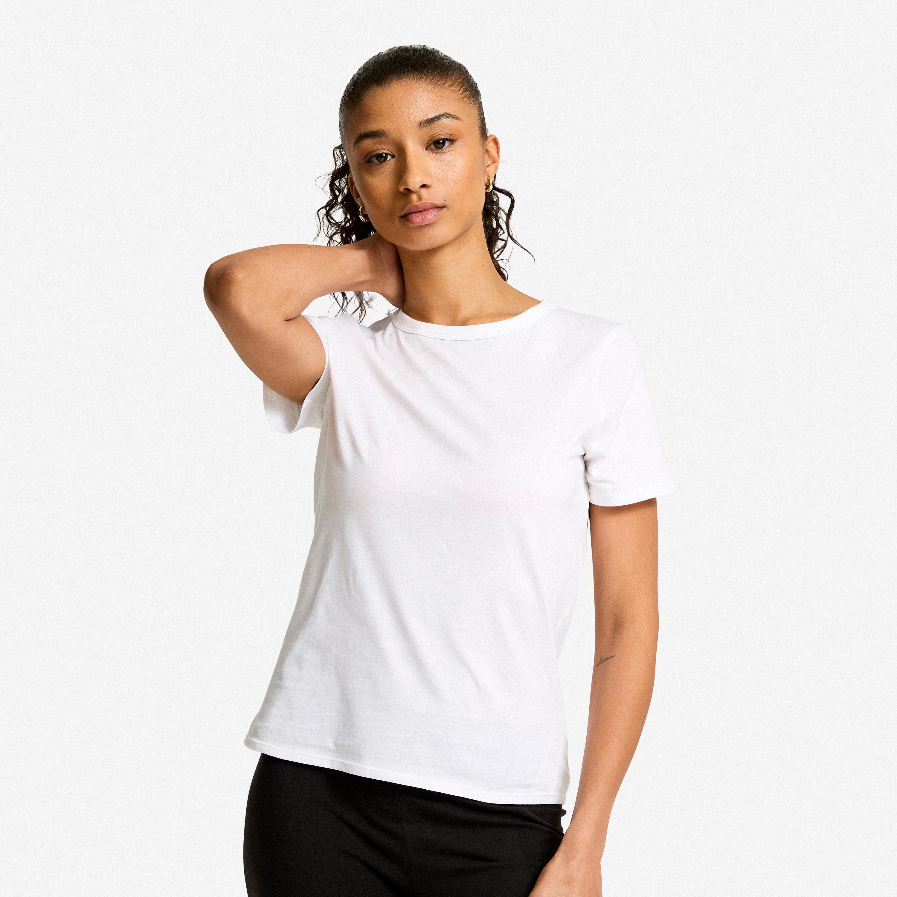 T-Shirt Damen - 100 weiss