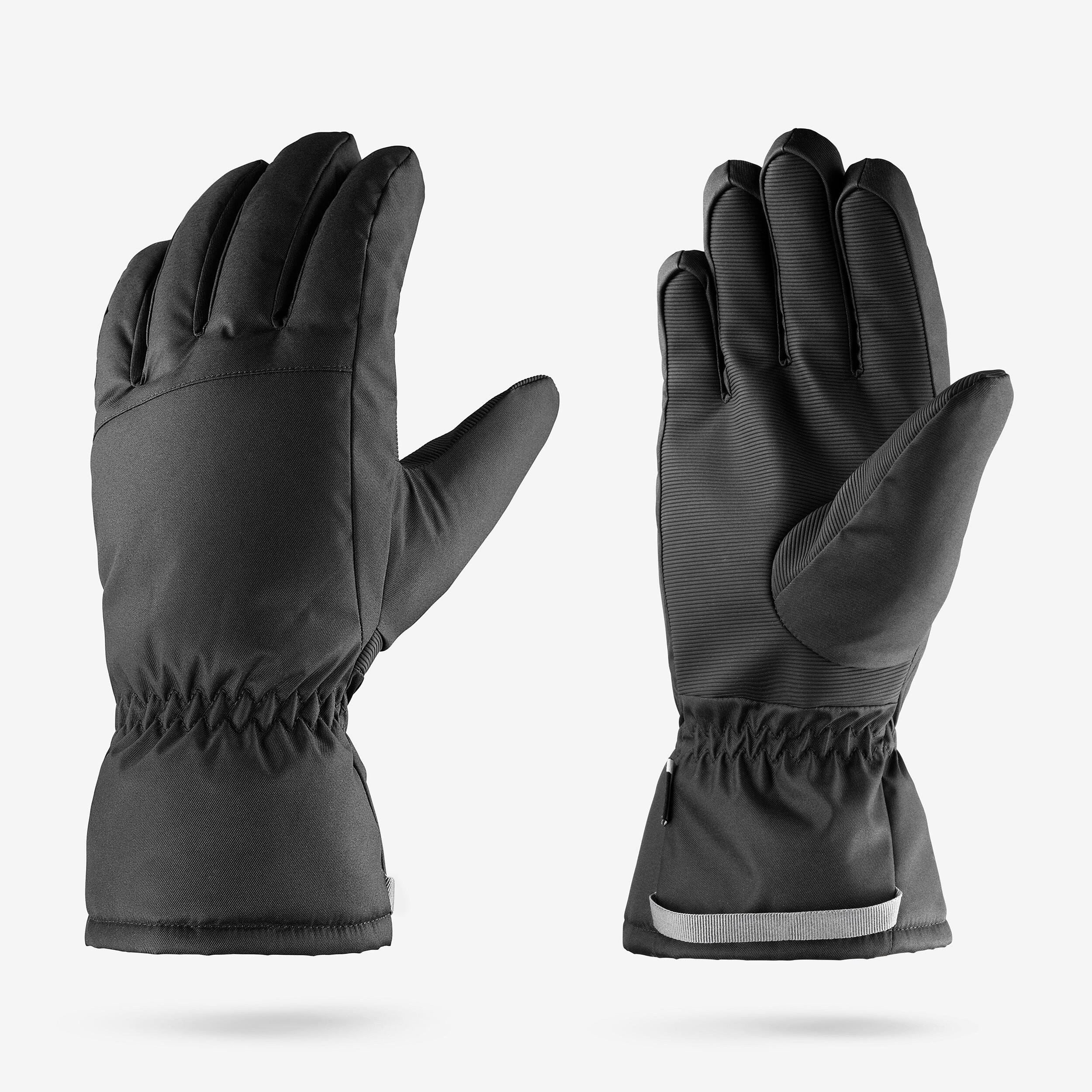 Skihandschuhe Erwachsene - 100 schwarz