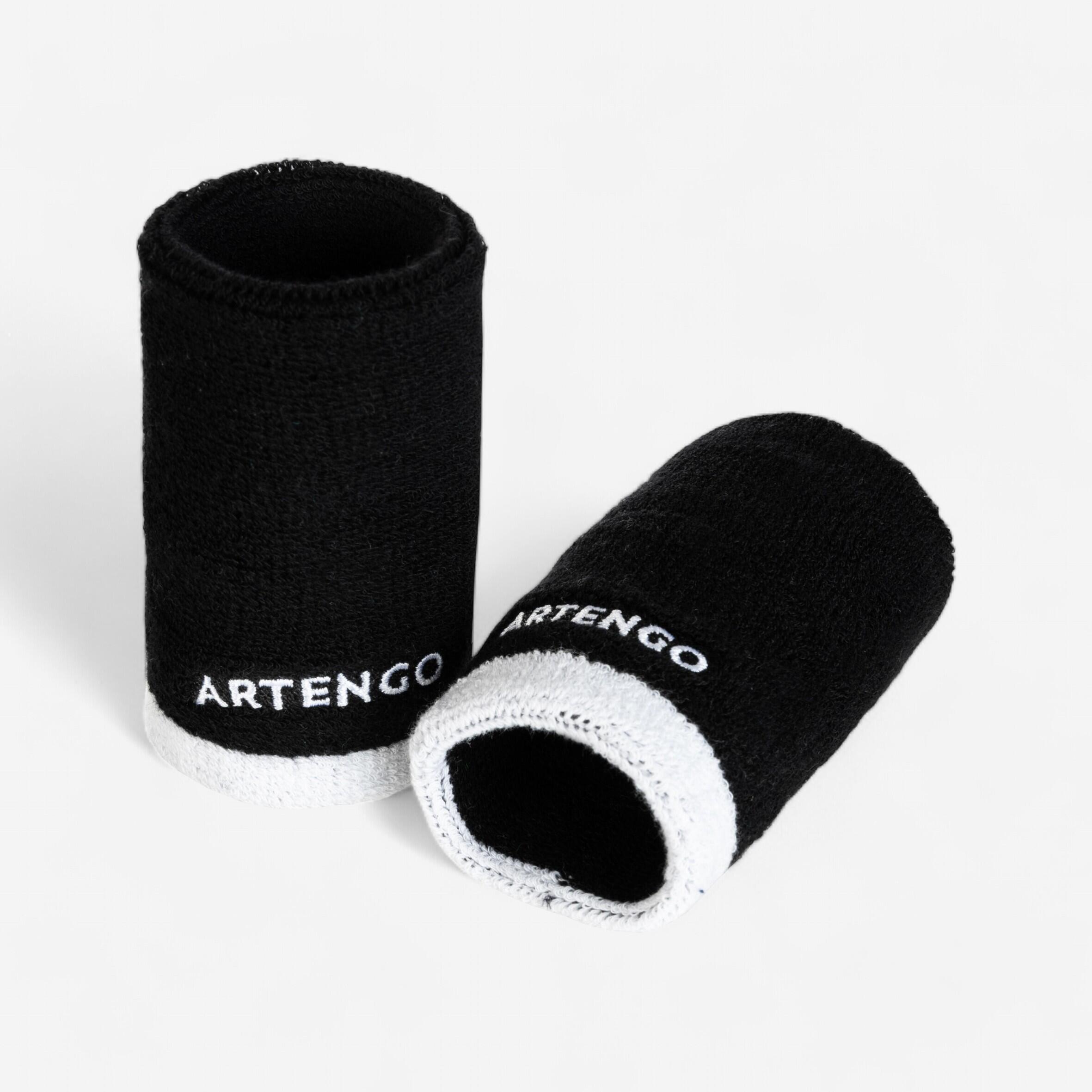 Schweißband TP 100 XL Tennis Handgelenk schwarz/weiss