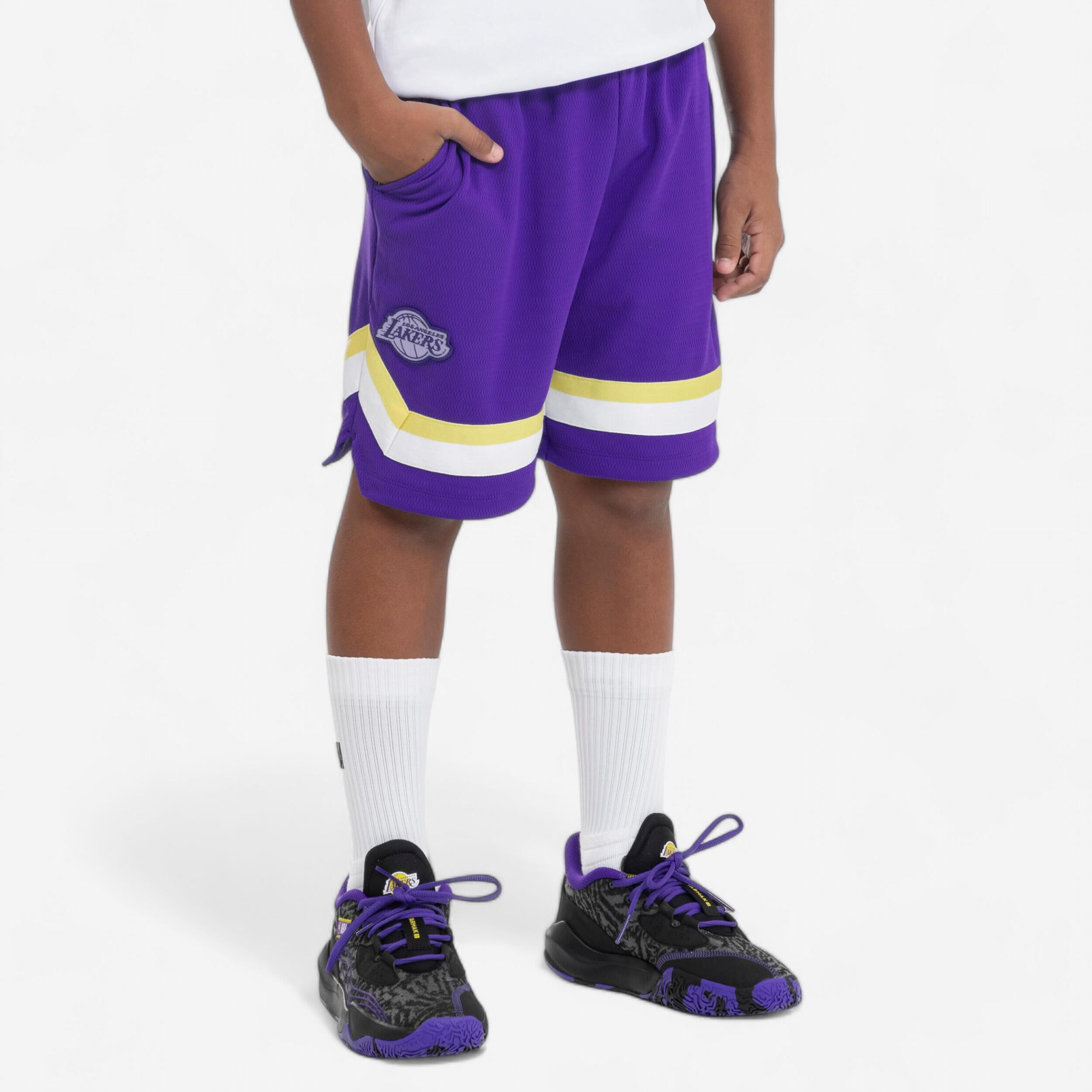 Kinder Basketball Shorts NBA Los Angeles Lakers - SH 900 violett