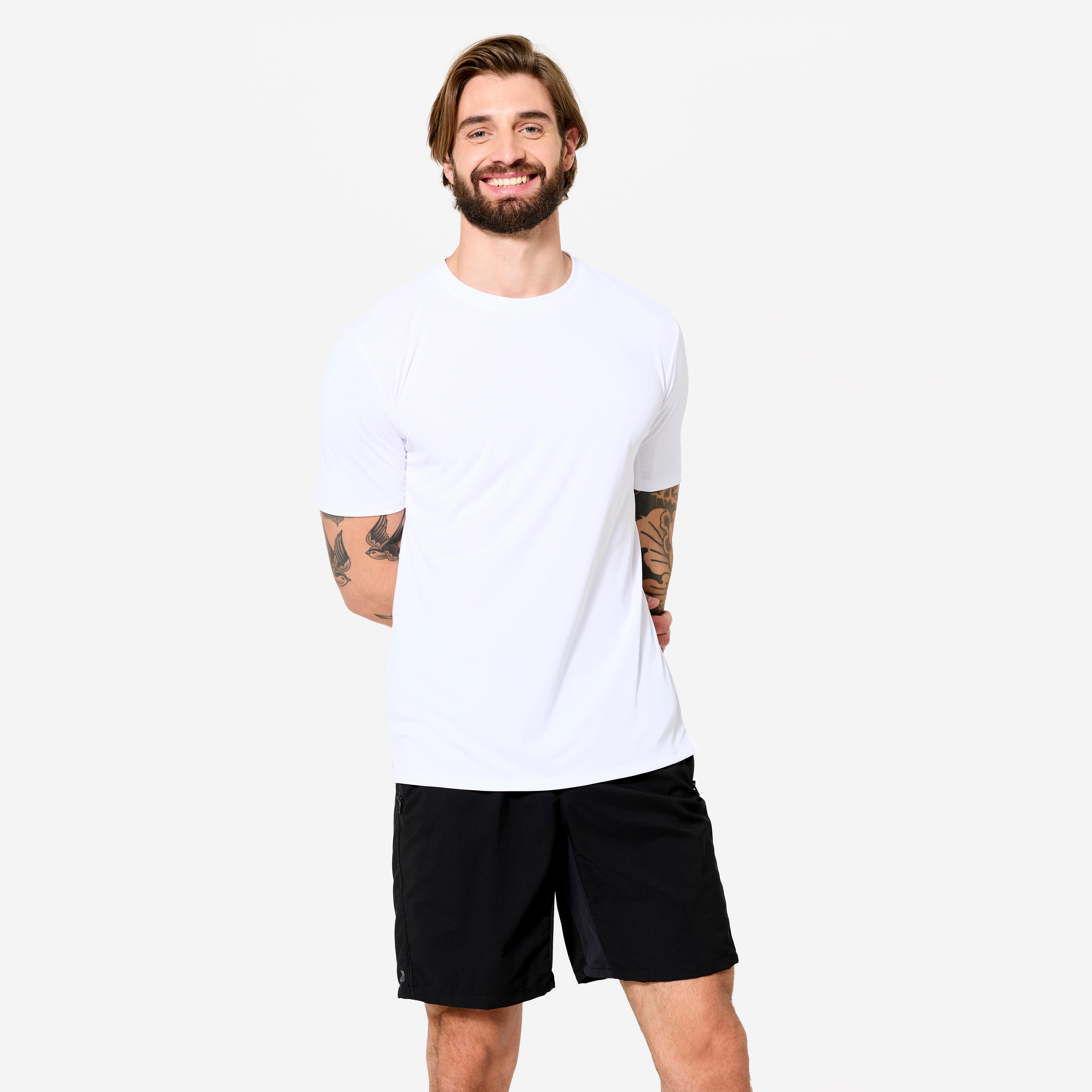 T-Shirt Herren Stretch - weiß