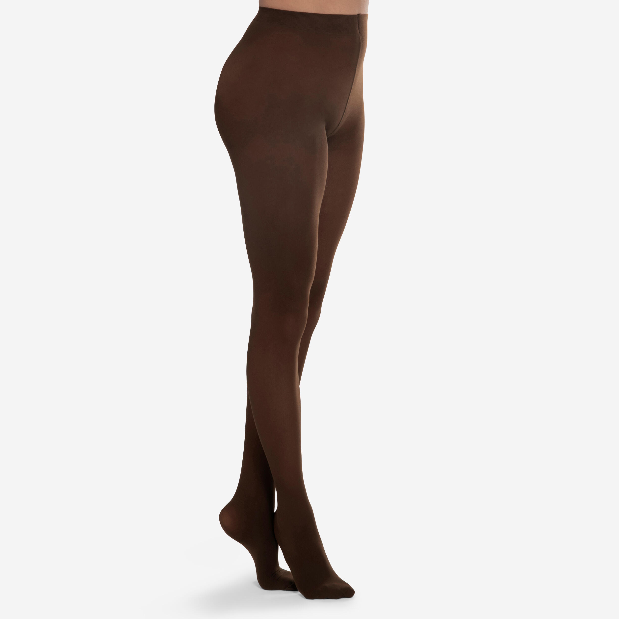 Ballettstrumpfhose Mädchen - dunkelbraun