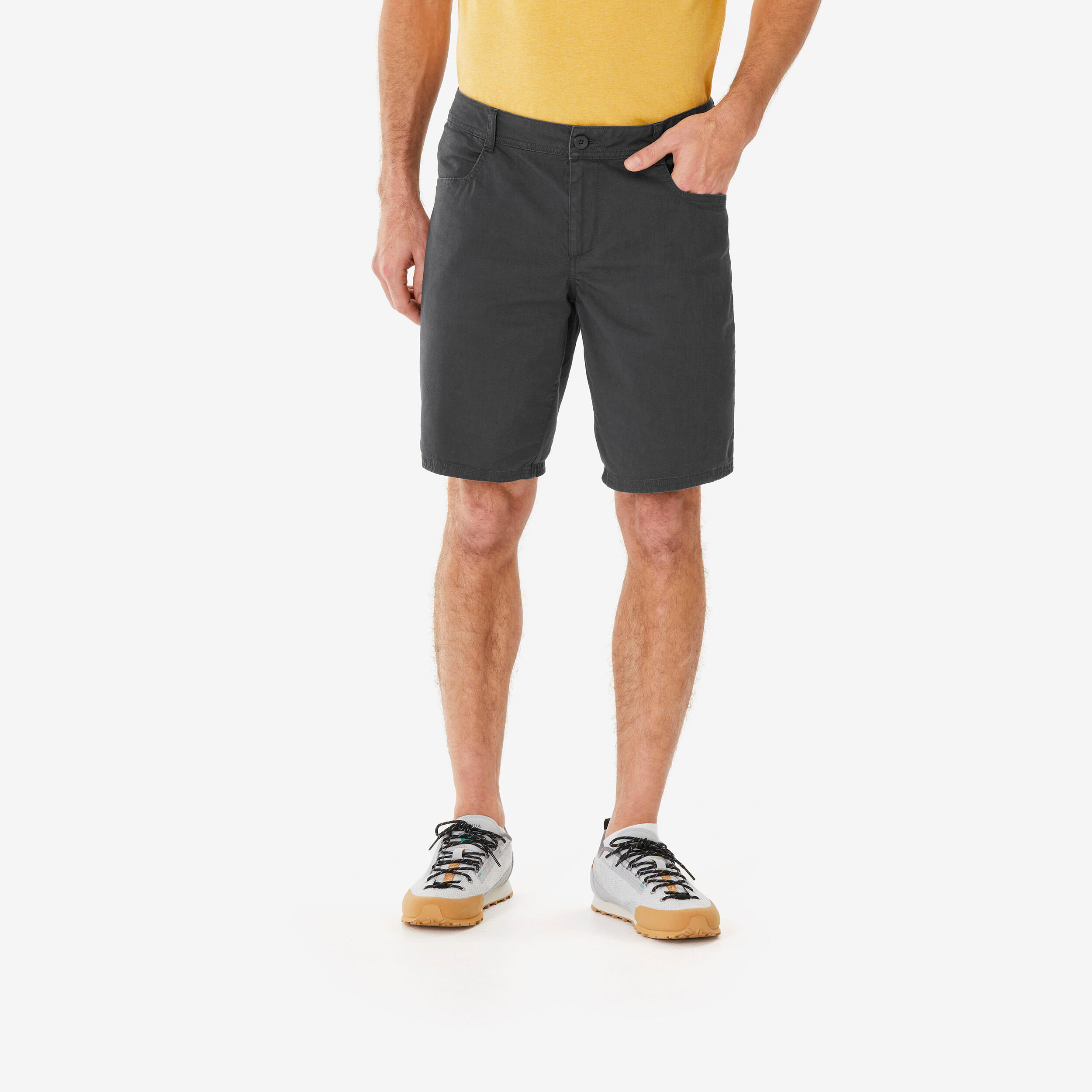 Wandershorts Herren Wandern - NH100 grau