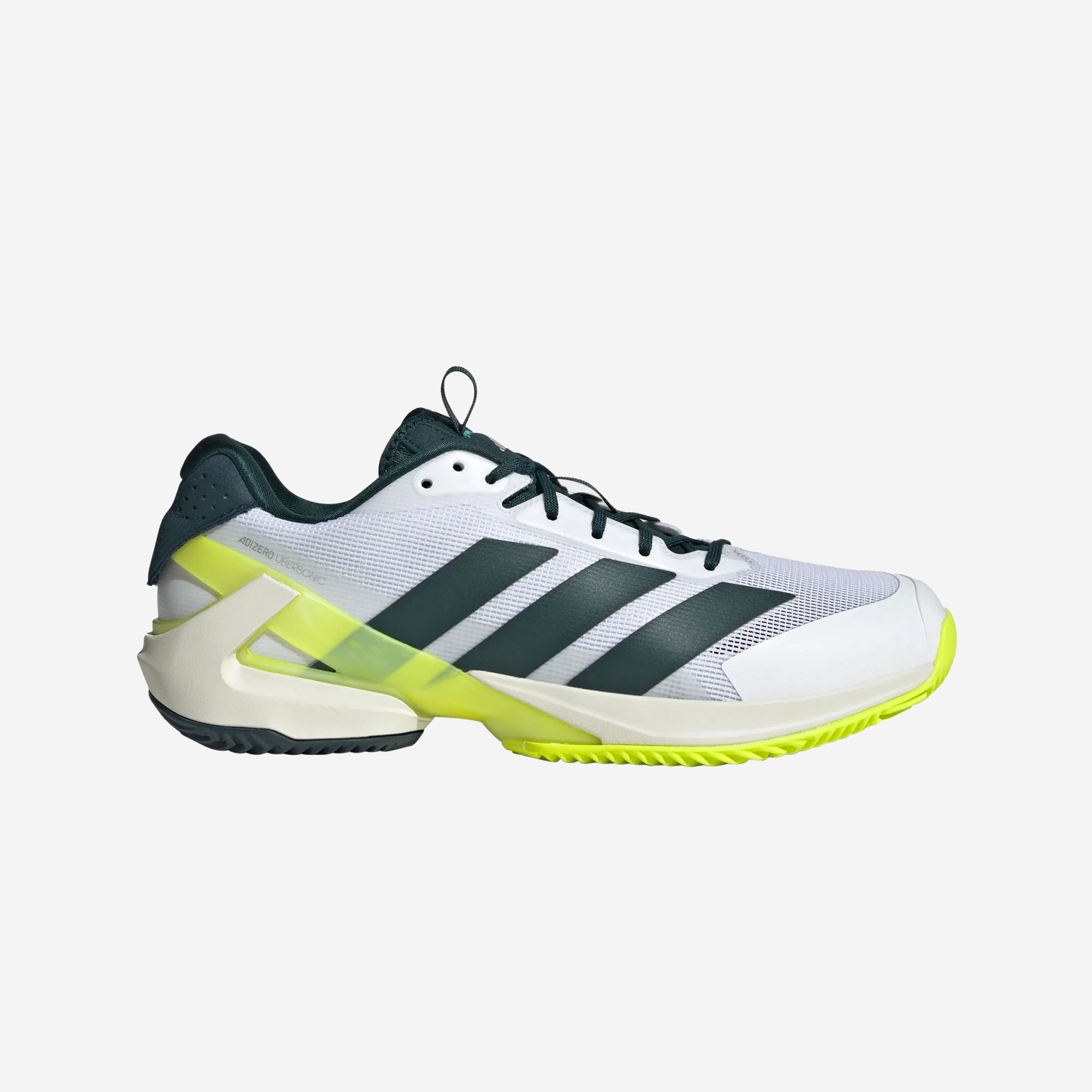 Herren Tennisschuhe Sandplatz - Adizero Ubersonic 5 weiß/grün