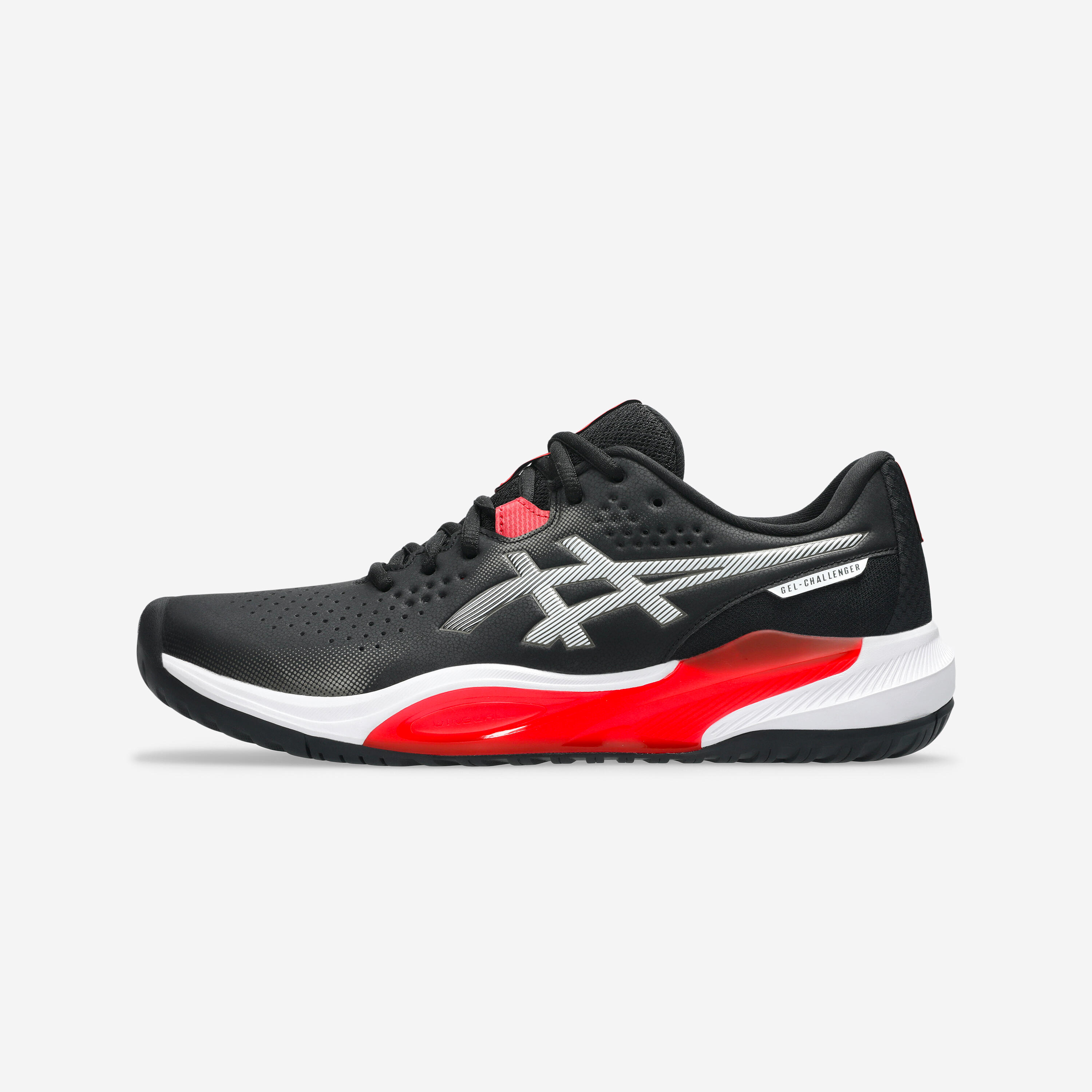 Tennisschuhe Multicourt Herren - Gel Challenger 15 schwarz/rot