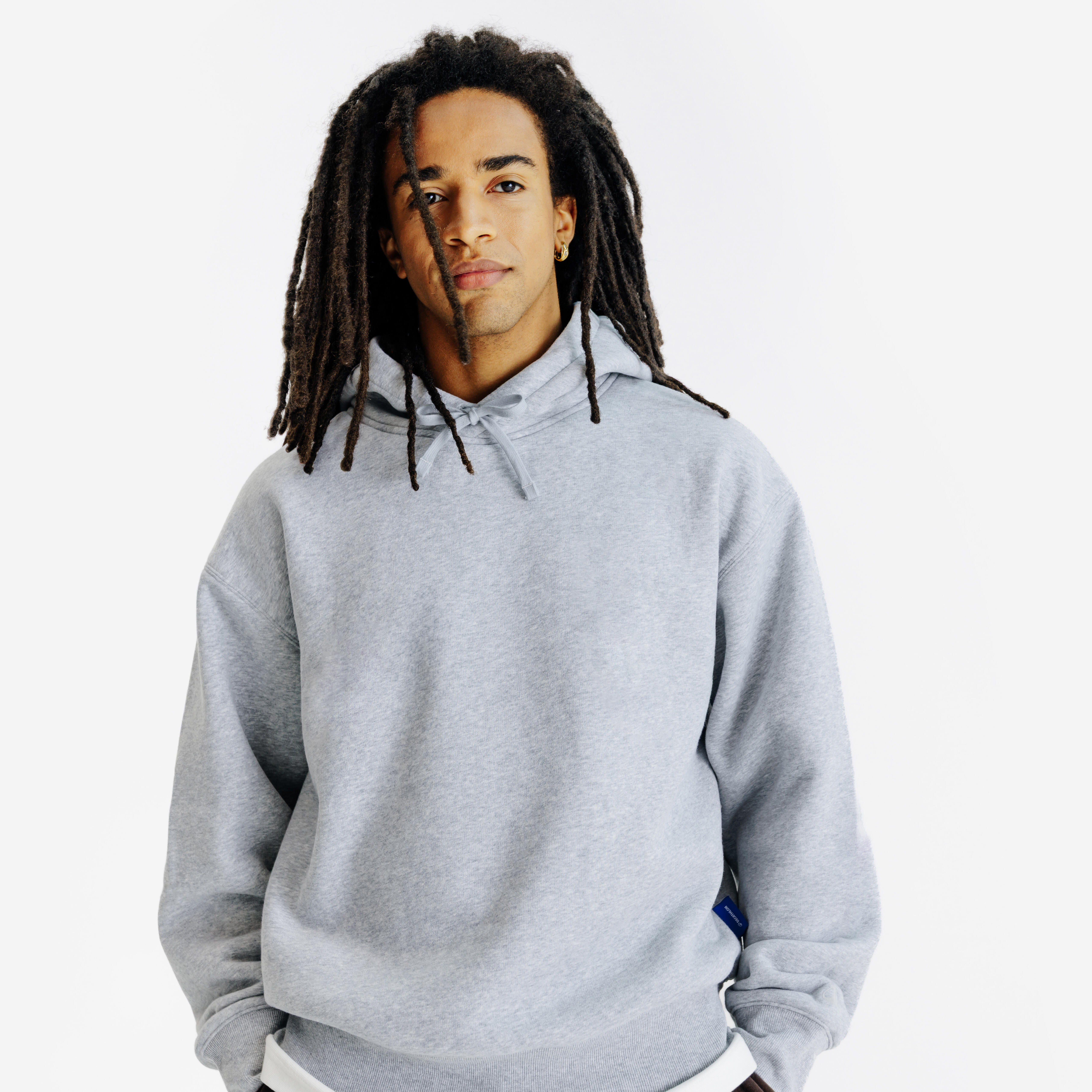 Hoodie Herren - Elementals grau meliert