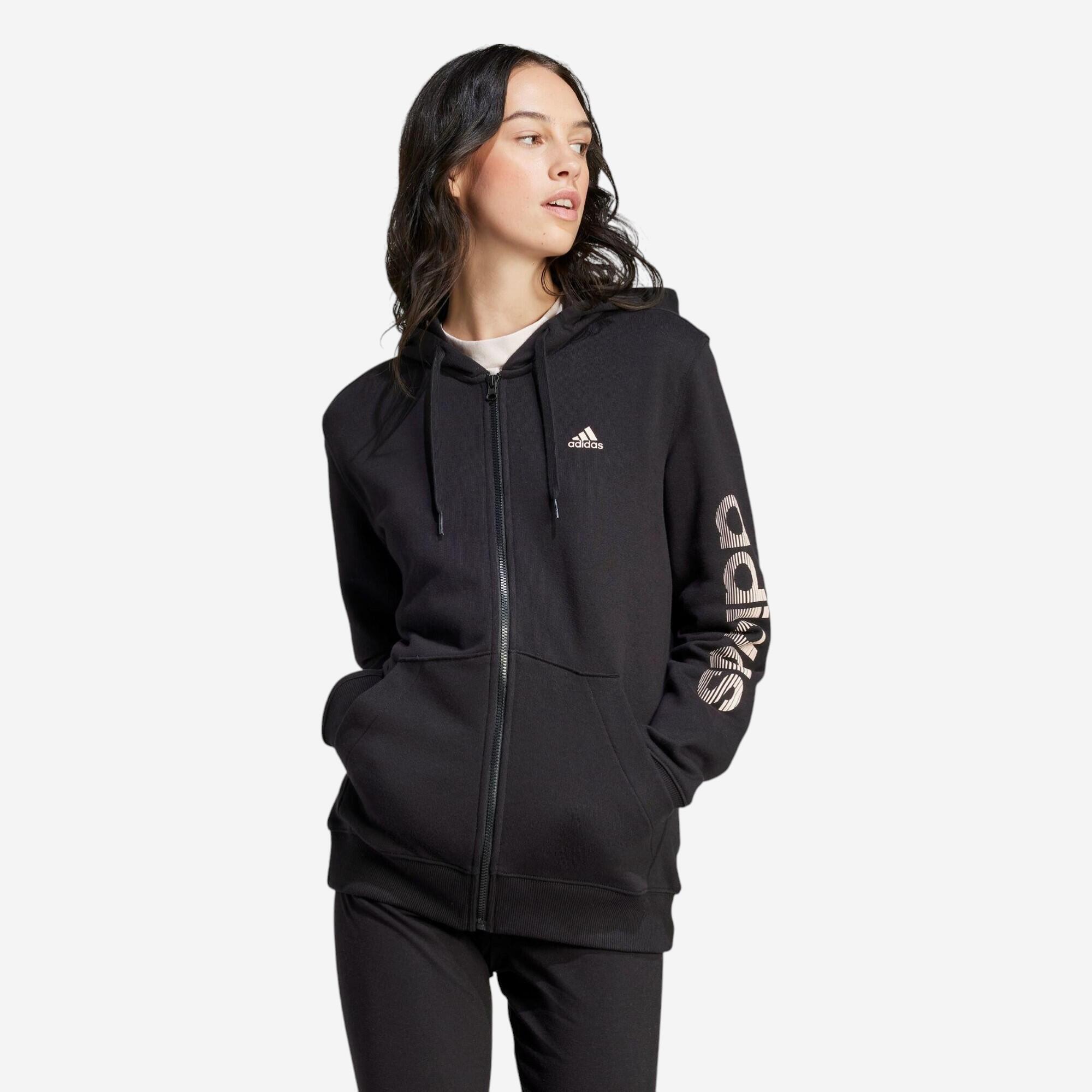 Kapuzenjacke Damen - schwarz