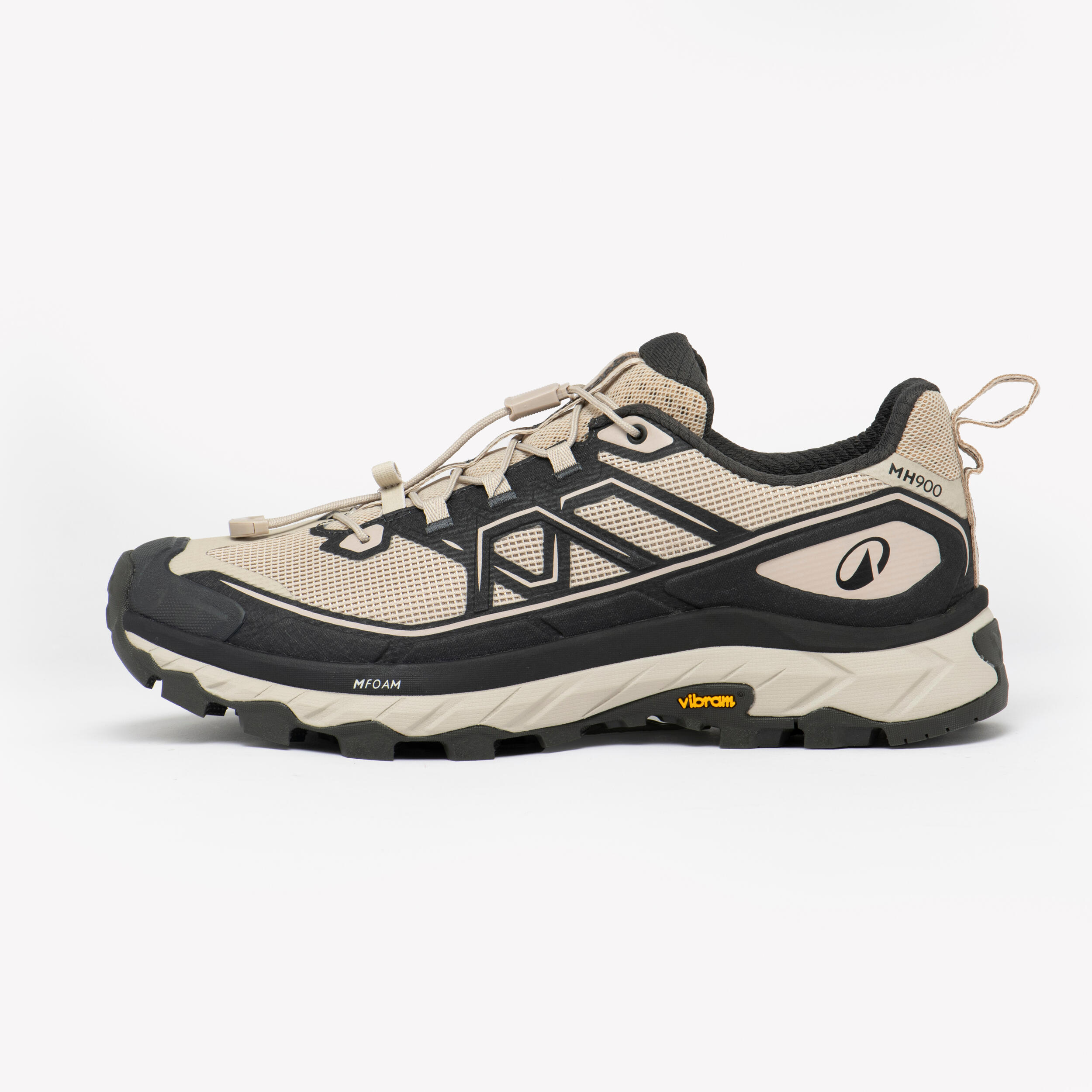 Wanderschuhe Herren niedrig Wandern - MH900 Light schwarz