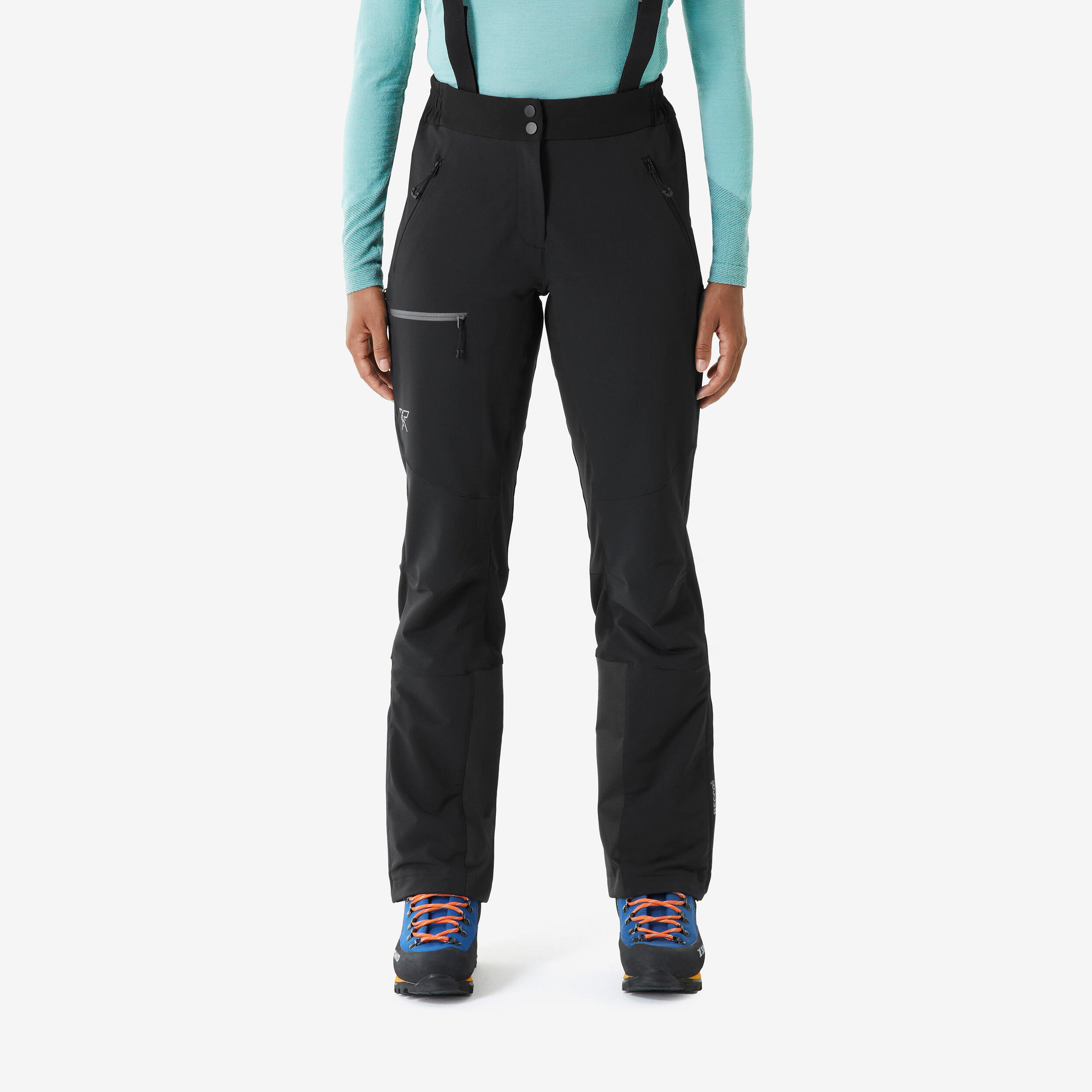 Damen Softshellhose warm - Alpinism schwarz