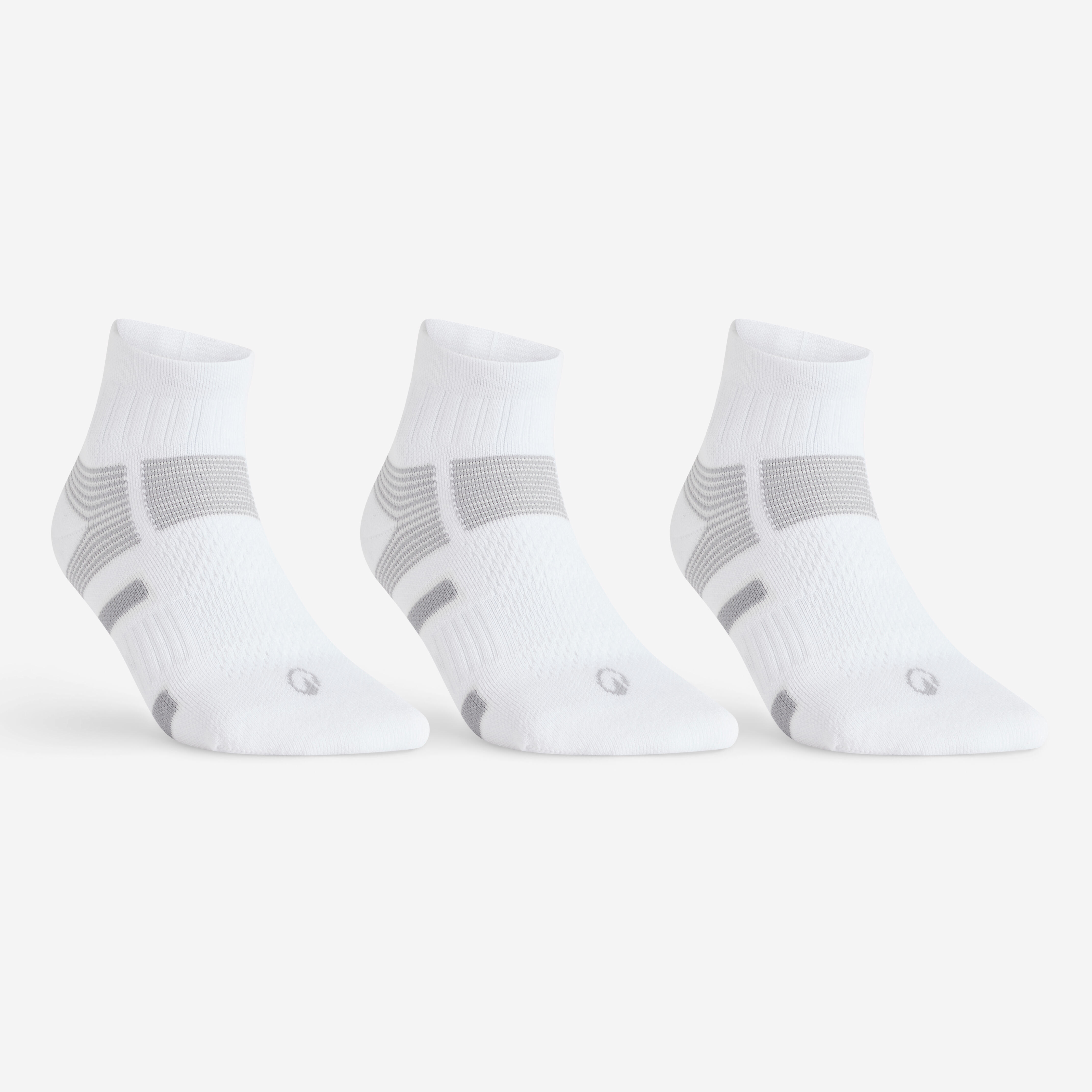 Tennissocken RS 560 Mid 3er-Pack weiss/grau