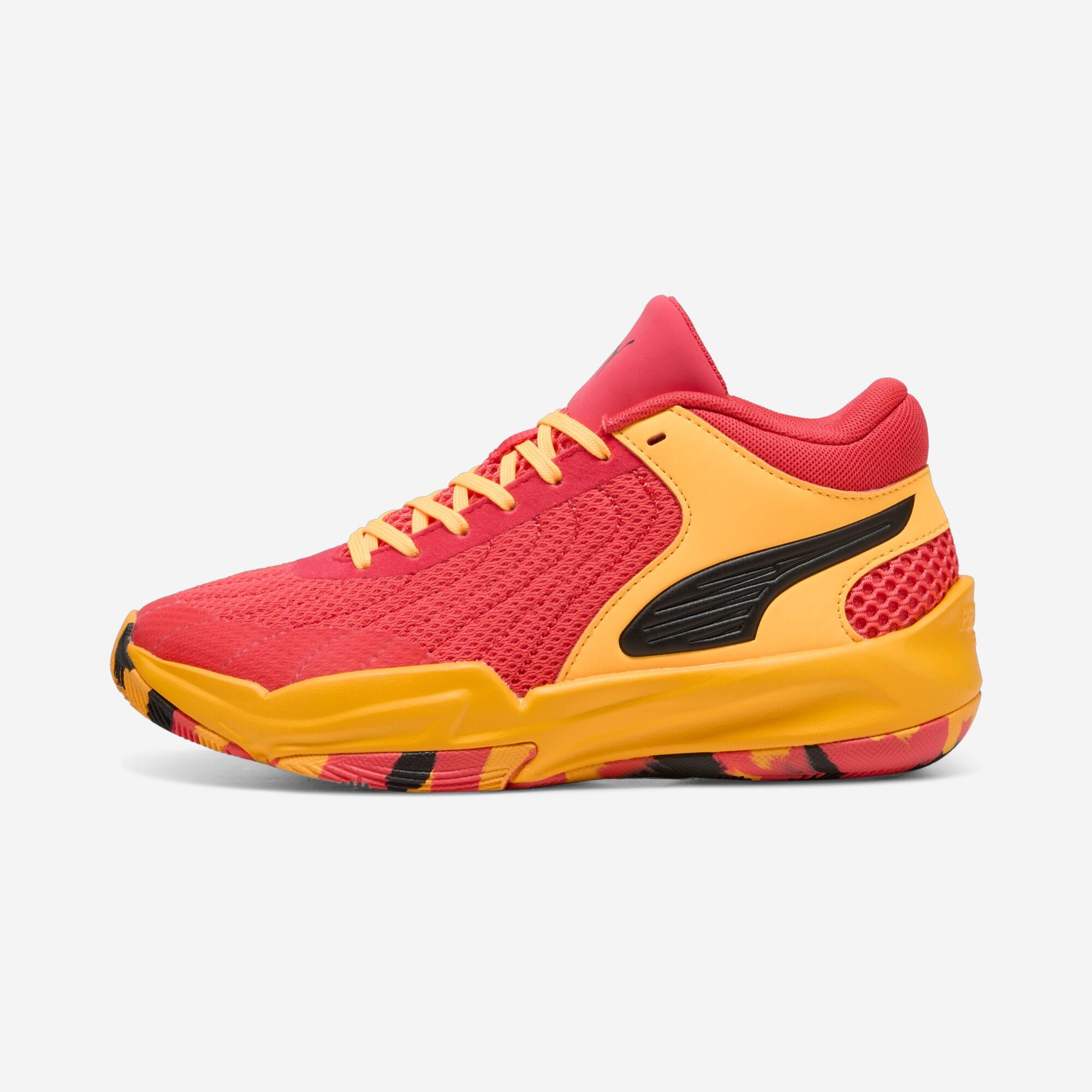 Kinder Basketballschuhe - PUMA Court Pro rot/gelb