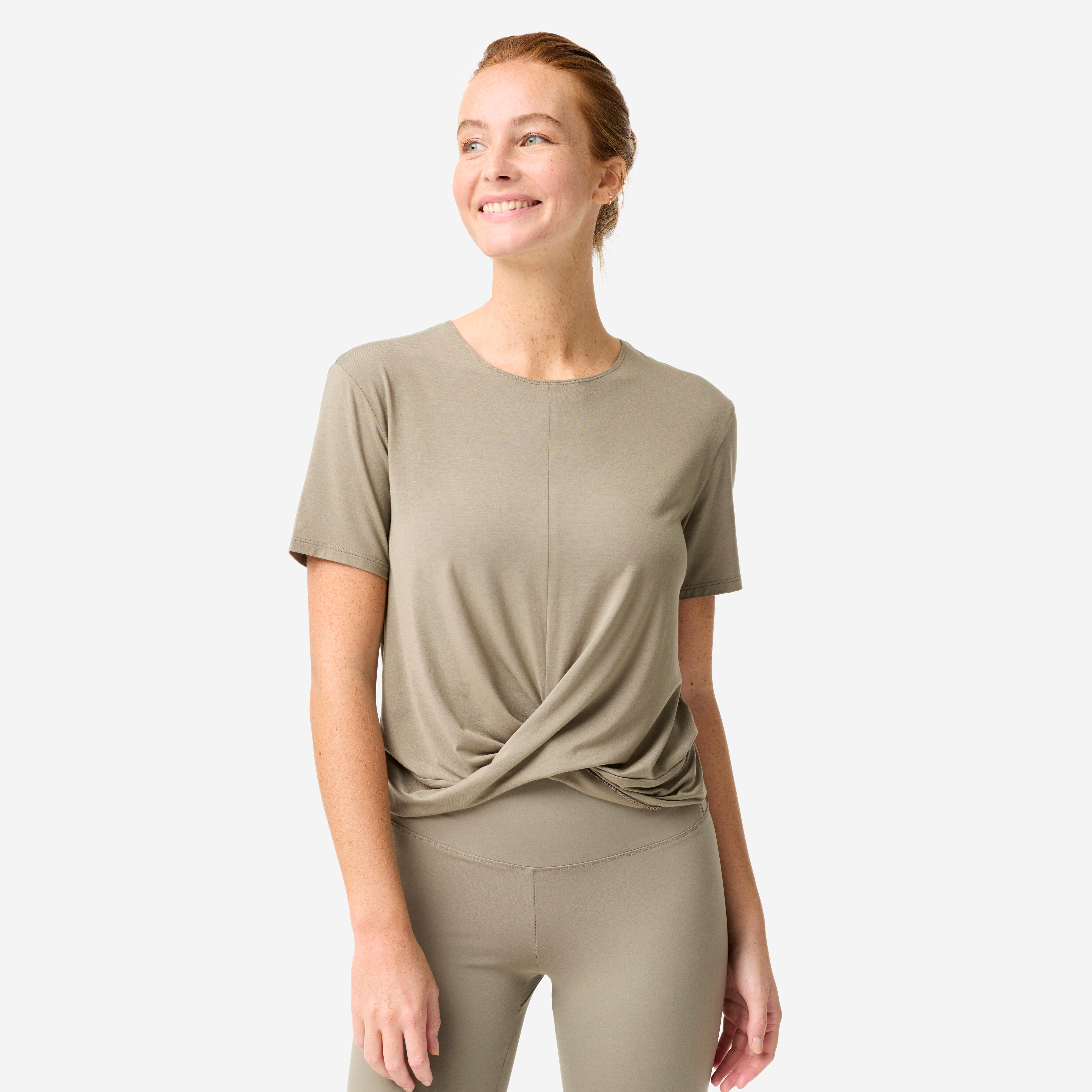 T-Shirt Damen - Twist braun