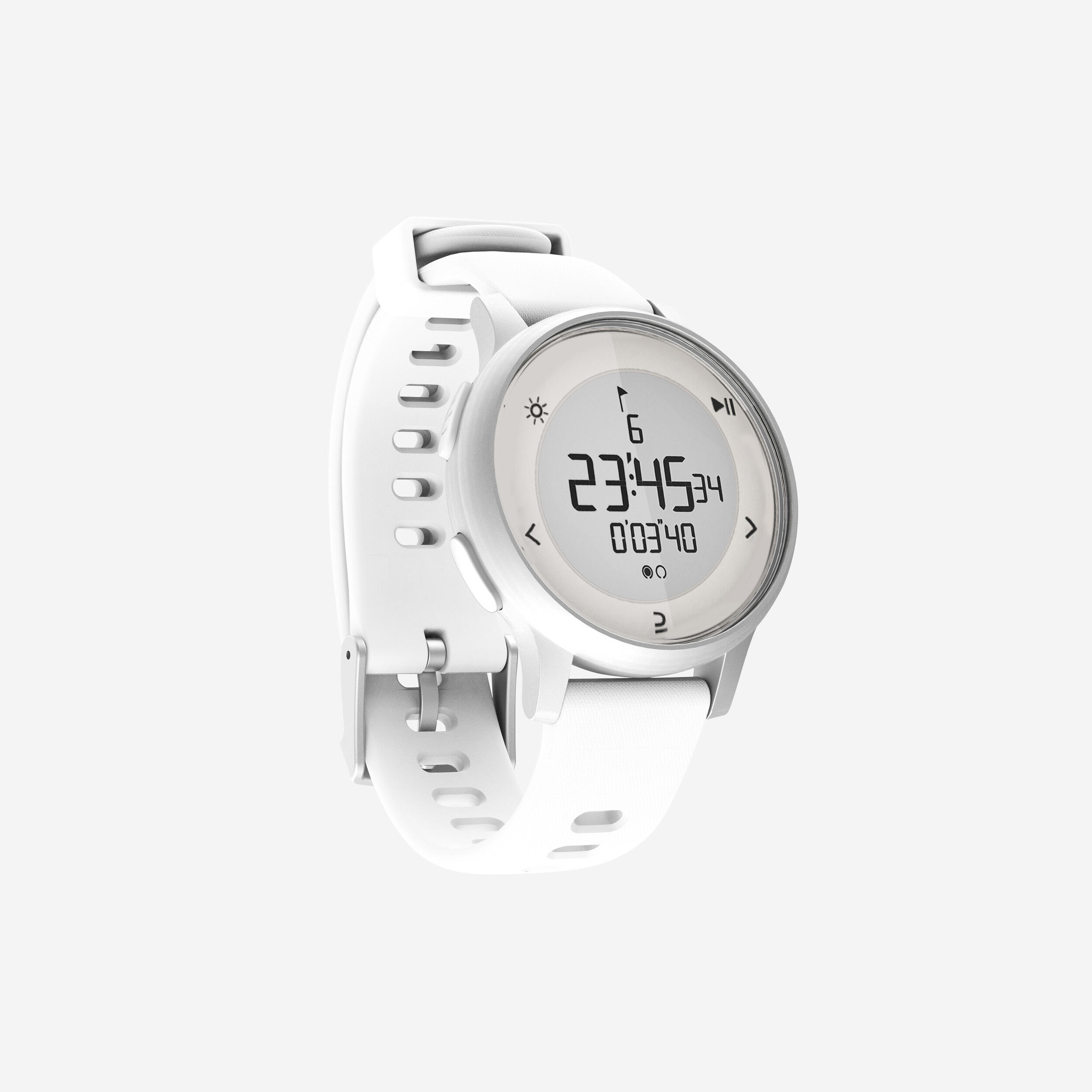 Laufuhr Stoppuhr Intervalltraining - W500S weiss