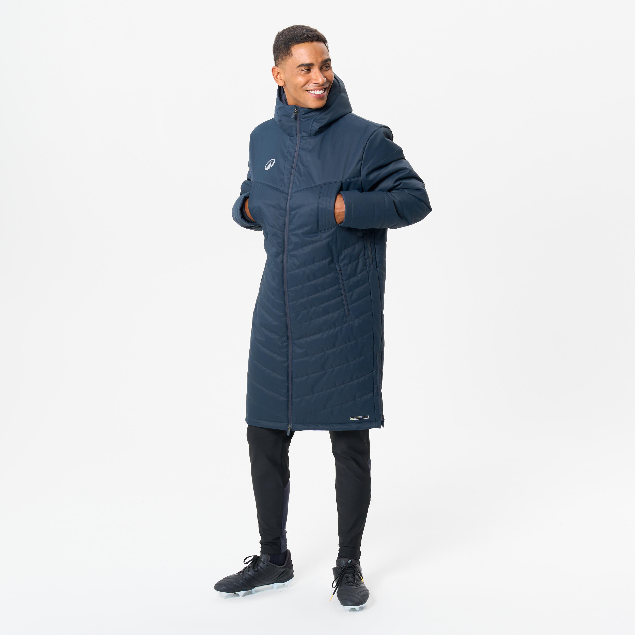 Damen/Herren Fußball Parka lang - Traxium dunkelblau
