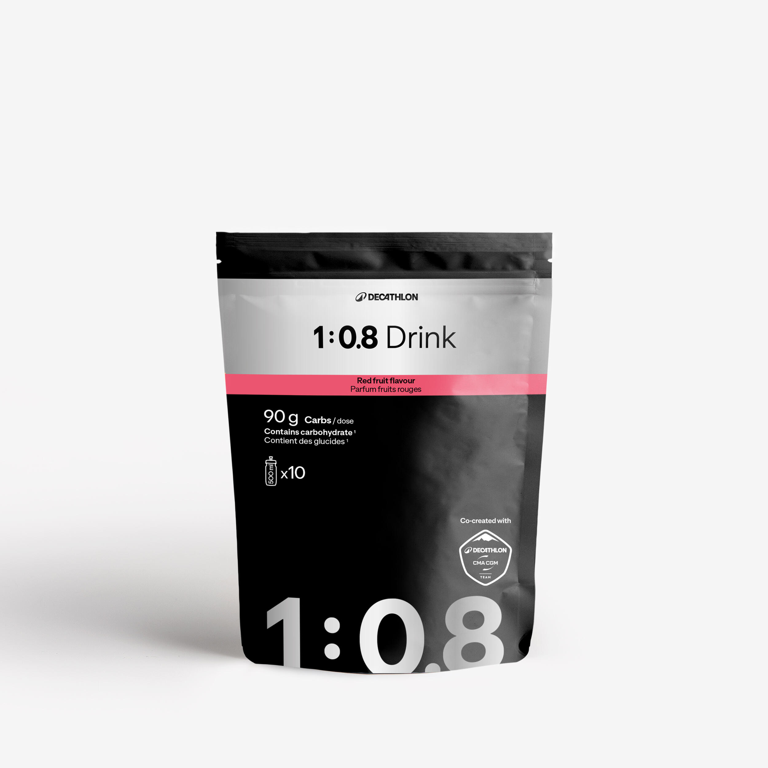 Energy Drink 1:0,8 Rote Früchte 1 kg Co-Produktion Decathlon CMA CGM