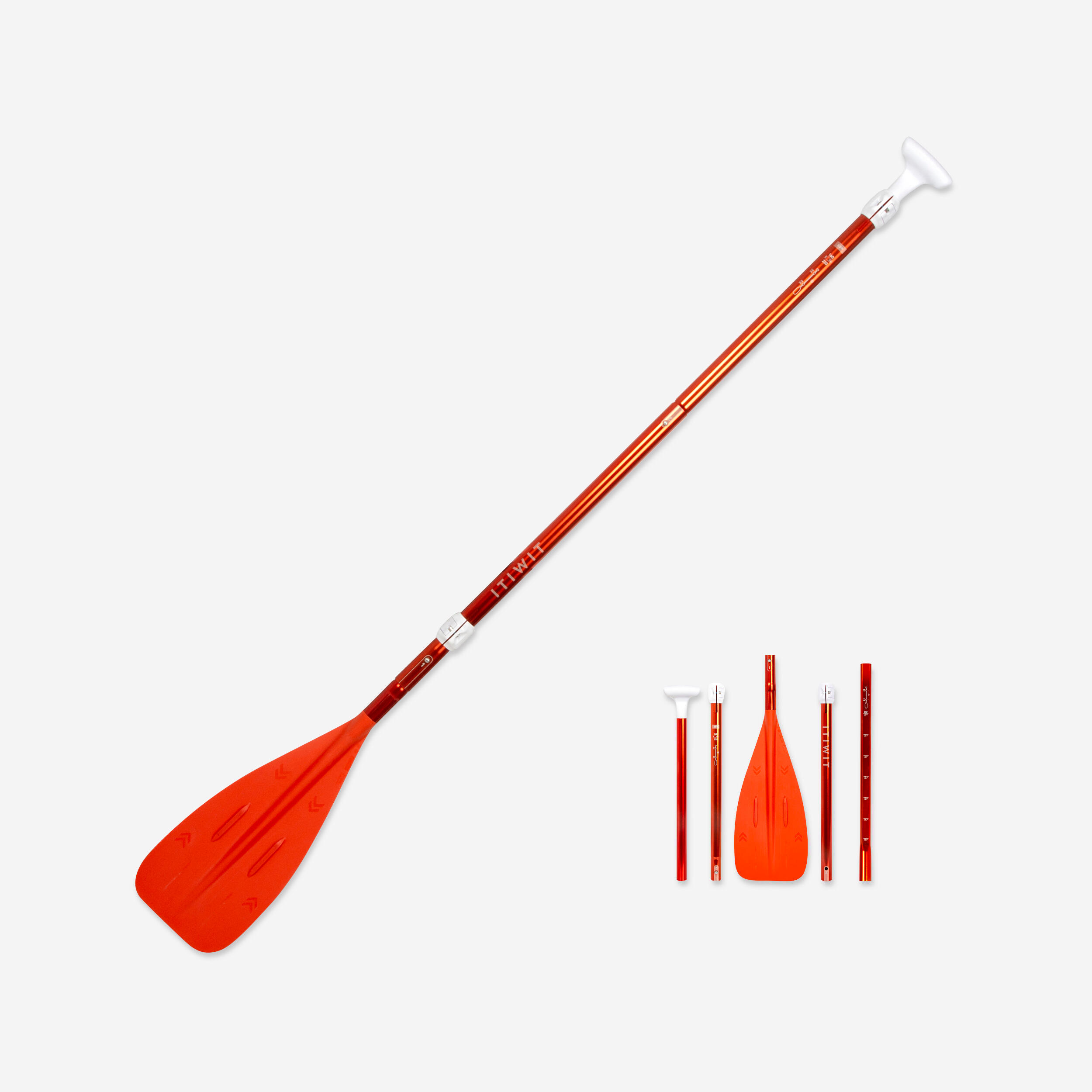 SUP-Paddel kompakt 5-teilig 160–220 cm 100