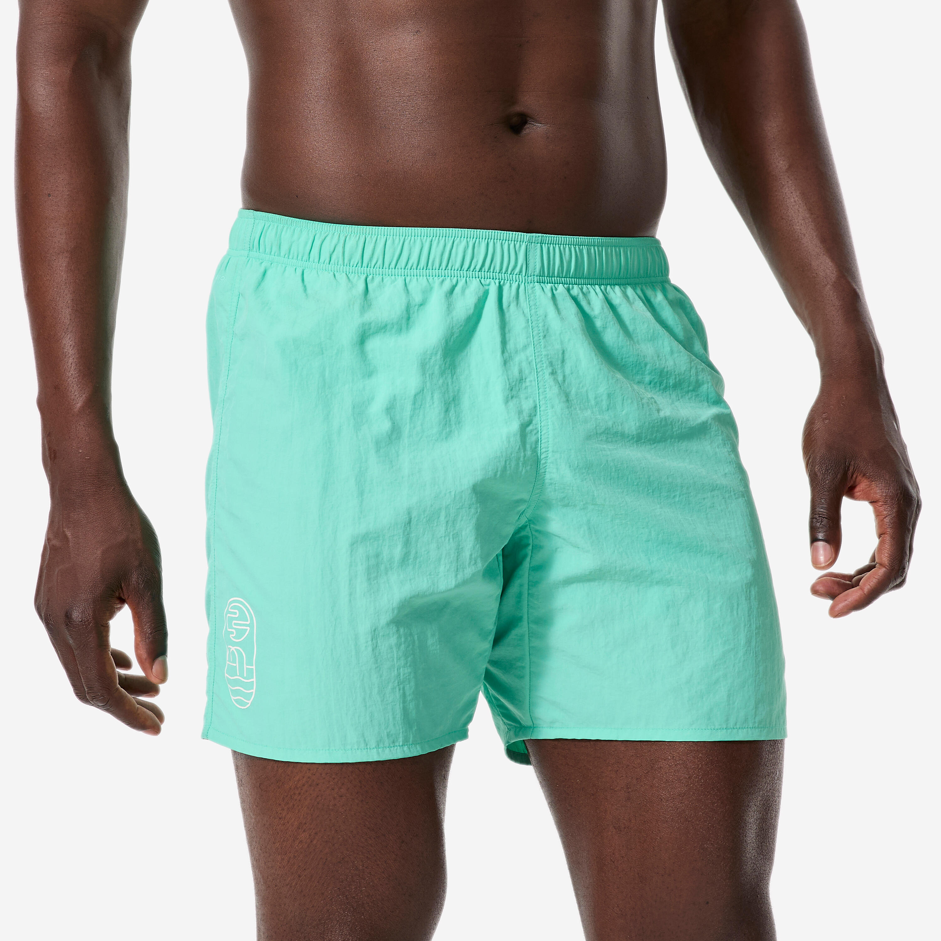 Badeshorts Herren - Basic grün