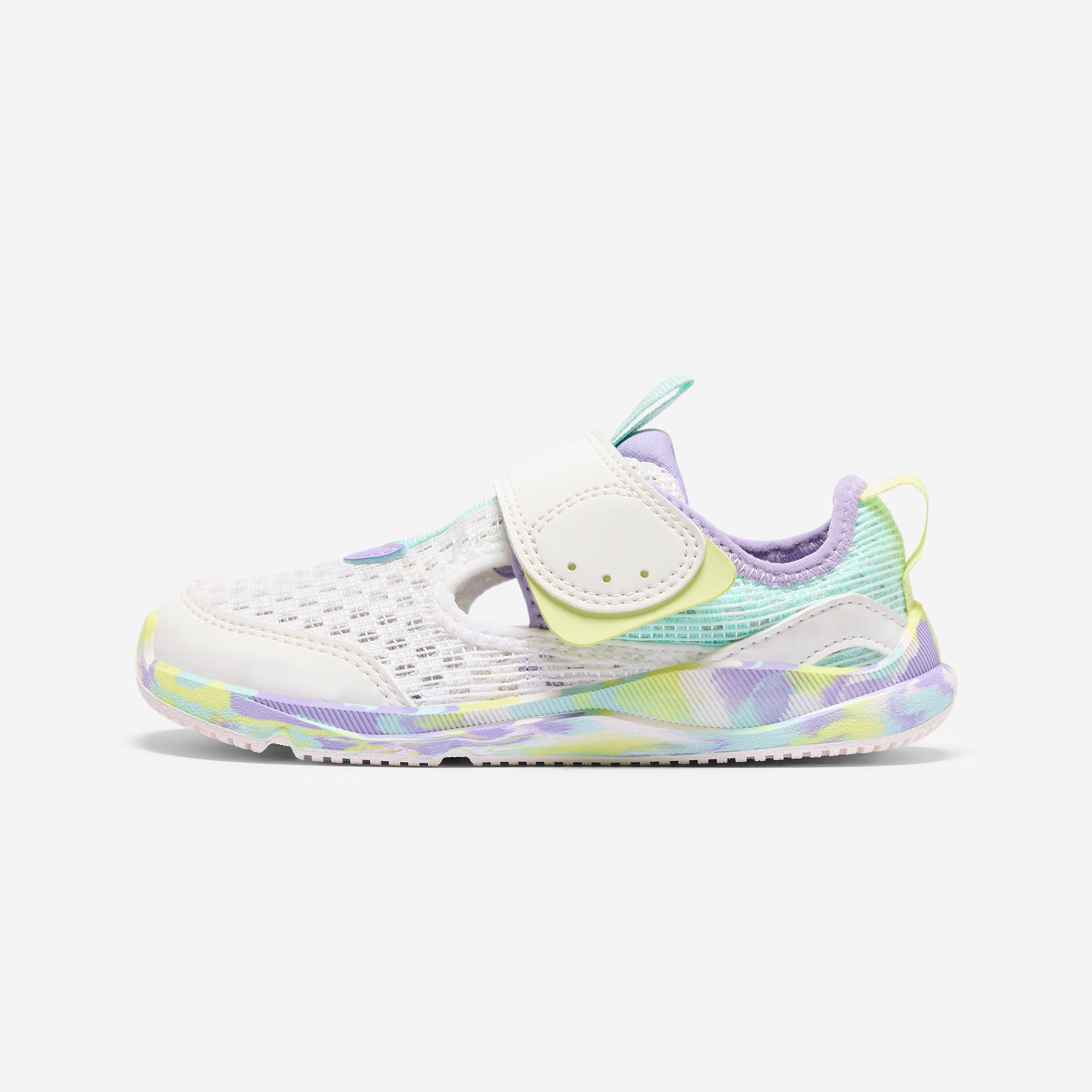 Barfußschuhe Kinder - weiß/violett