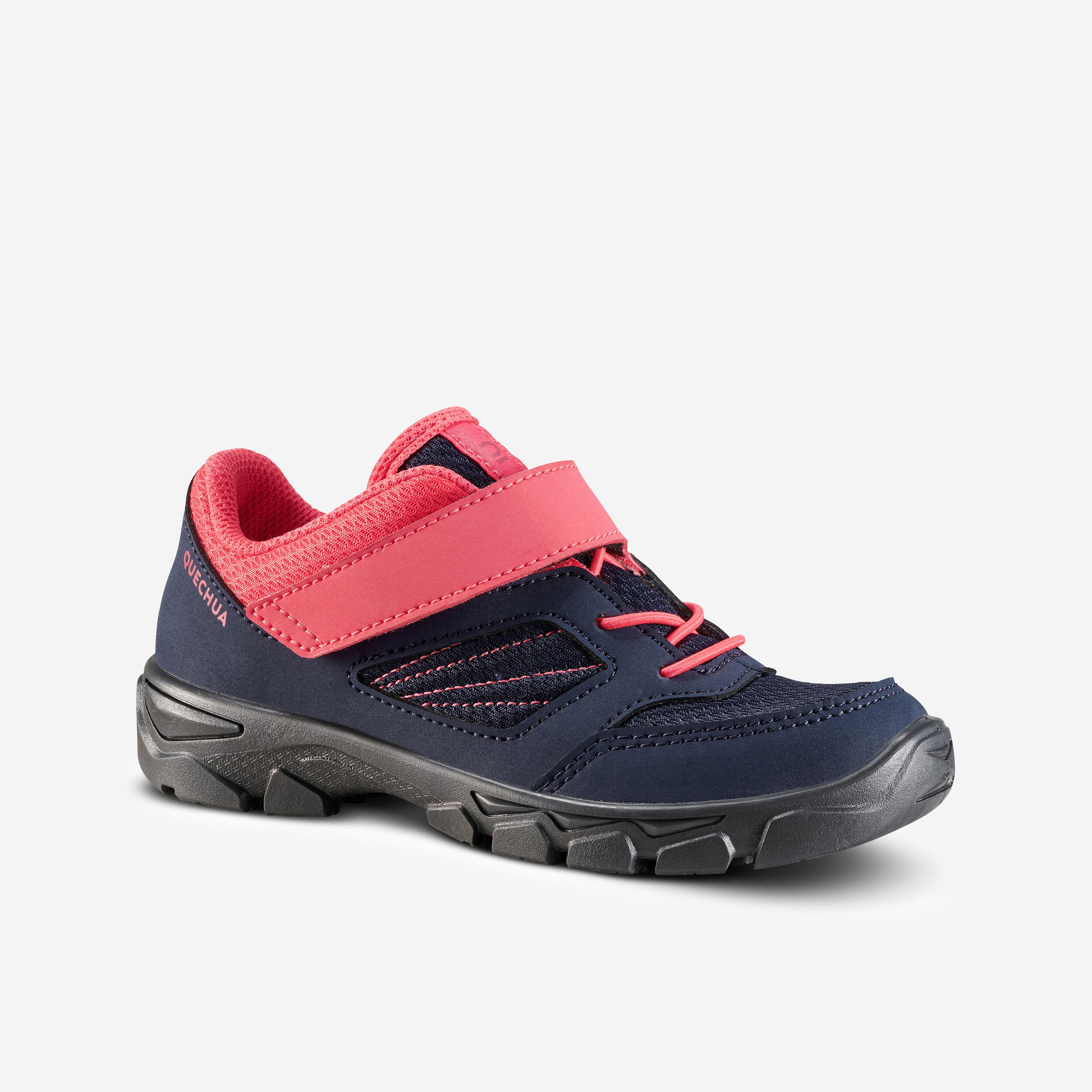 Wanderschuhe Kinder Gr.24–34 mit Klettverschluss Wandern - NH100 rosa