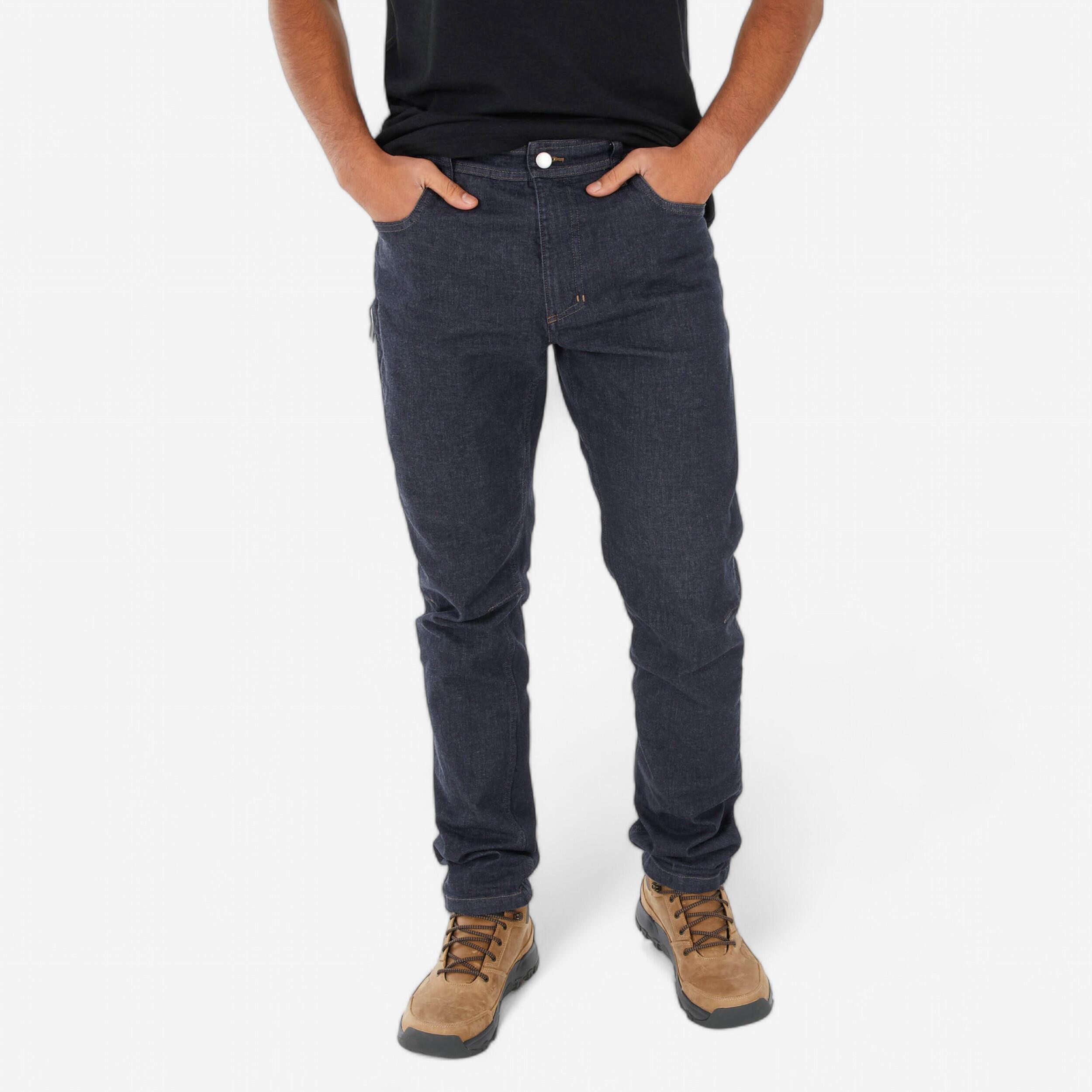 Wanderhose Jeans Herren - NH500 blau