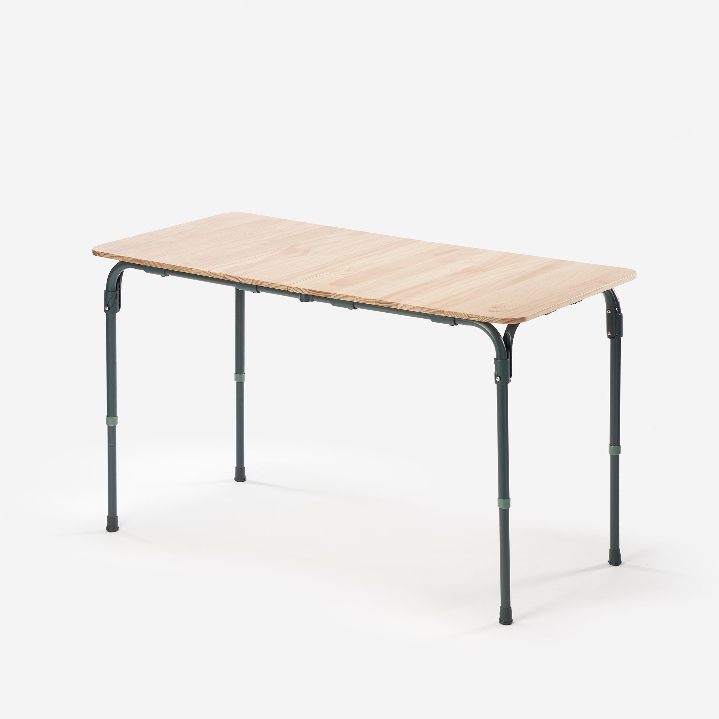 Campingtisch faltbar verstellbar Holzplatte - für 4–6 Personen