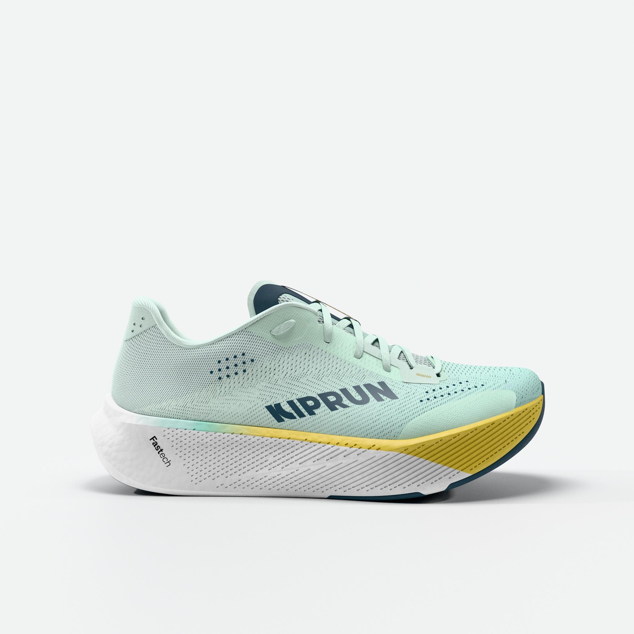 Laufschuhe Straßenlauf Damen - Kipride türkis/gelb