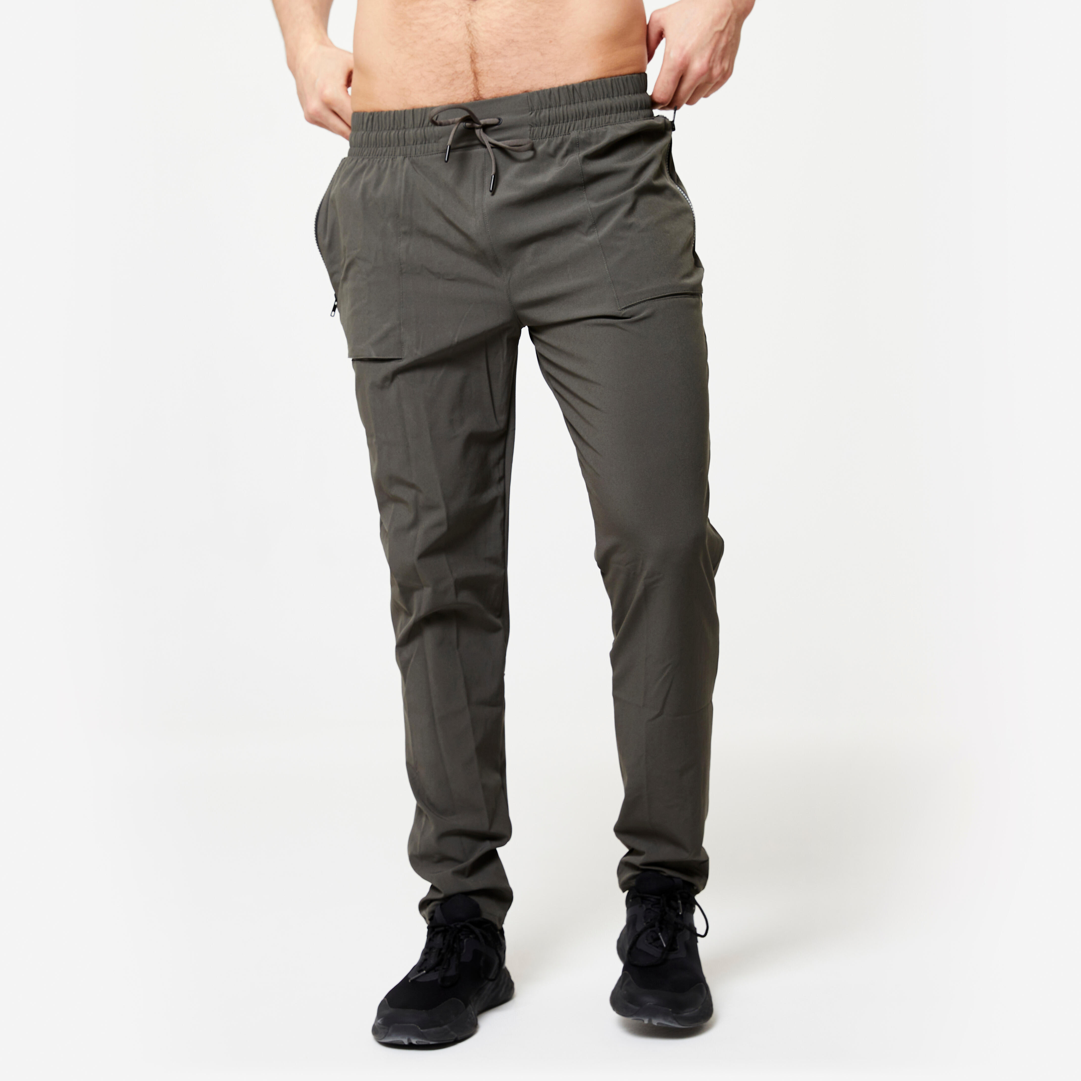 Trainingshose Herren atmungsaktiv - khaki