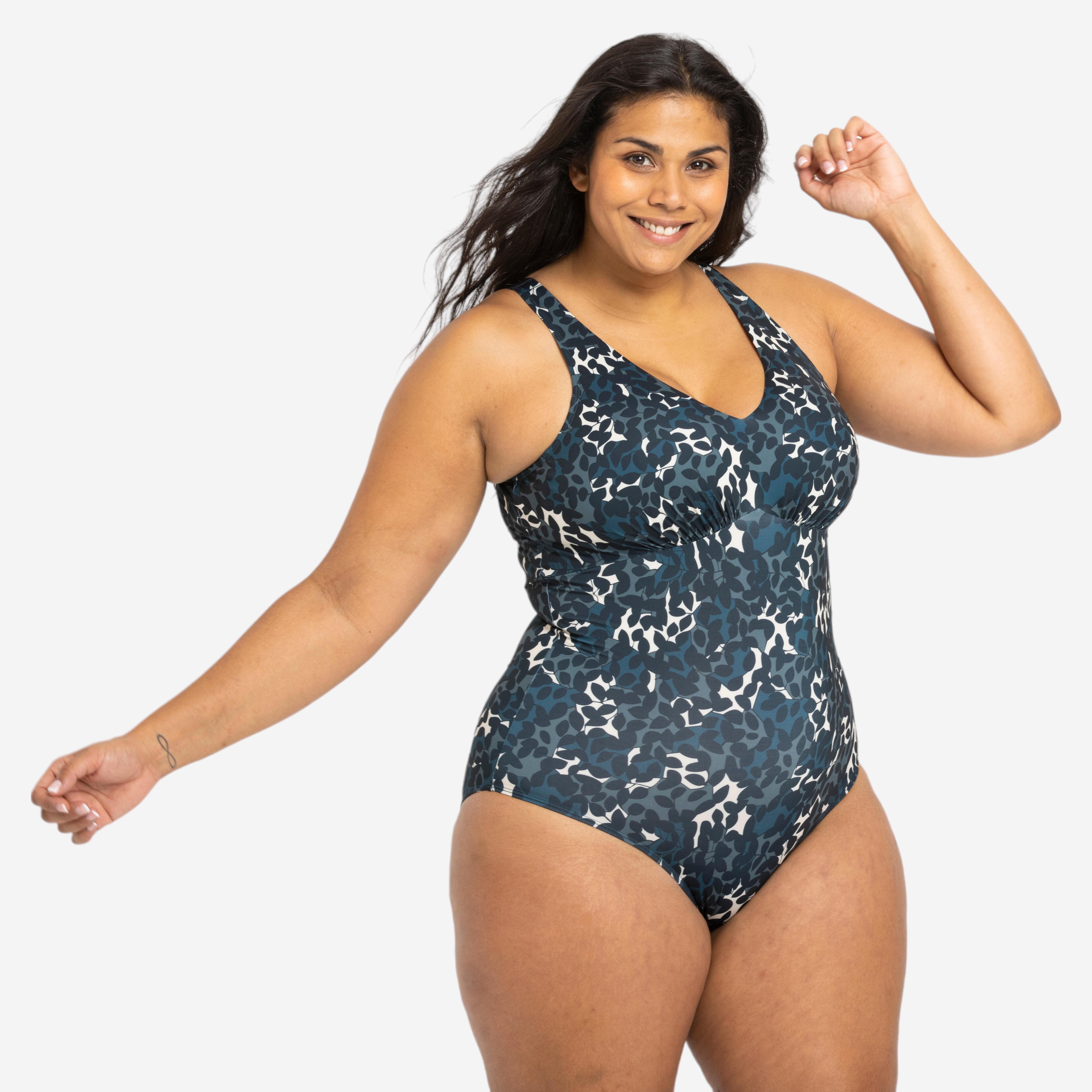 Badeanzug Aquagym Damen - Romi Missy blau