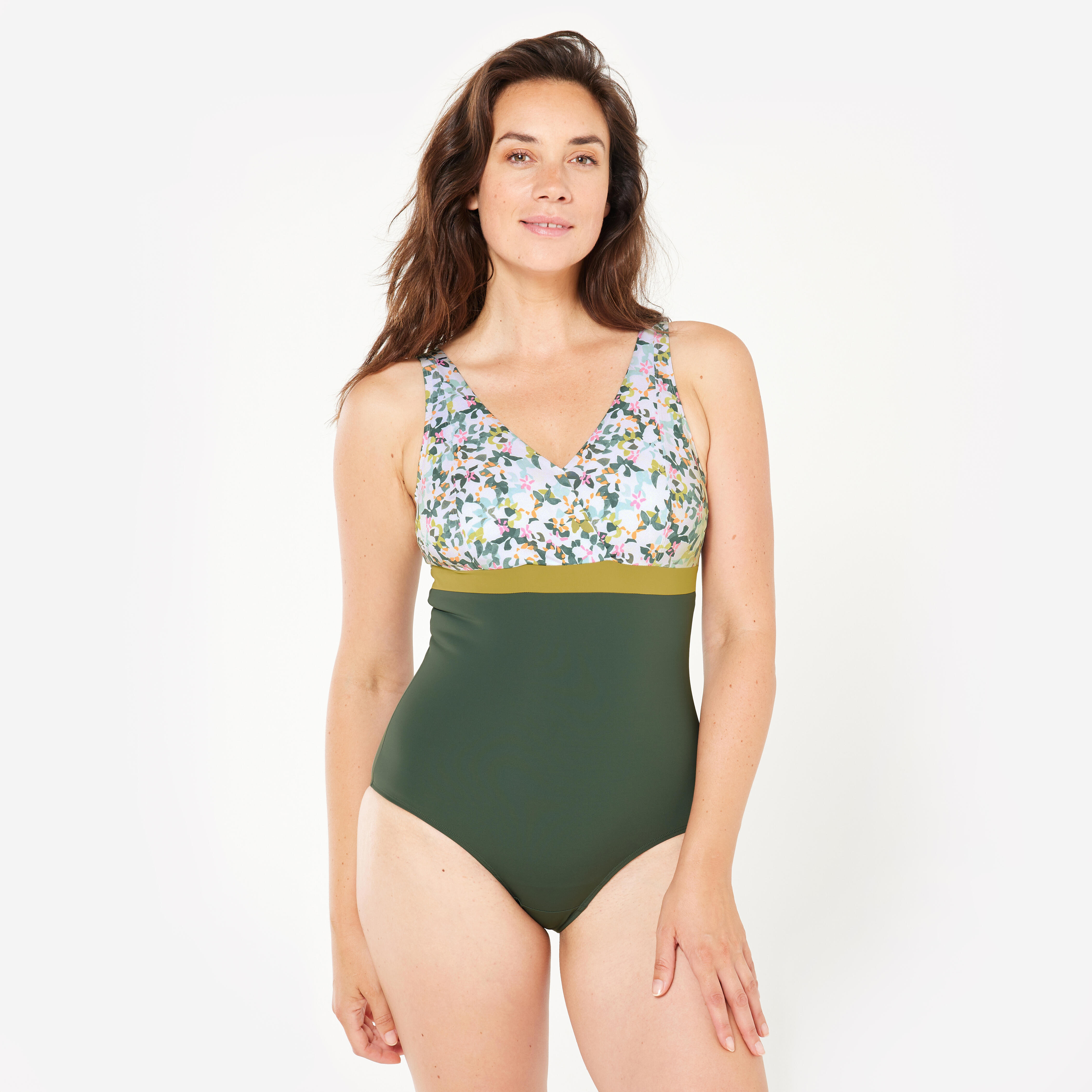 Badeanzug Damen große Oberweite - Mia All Mini grün