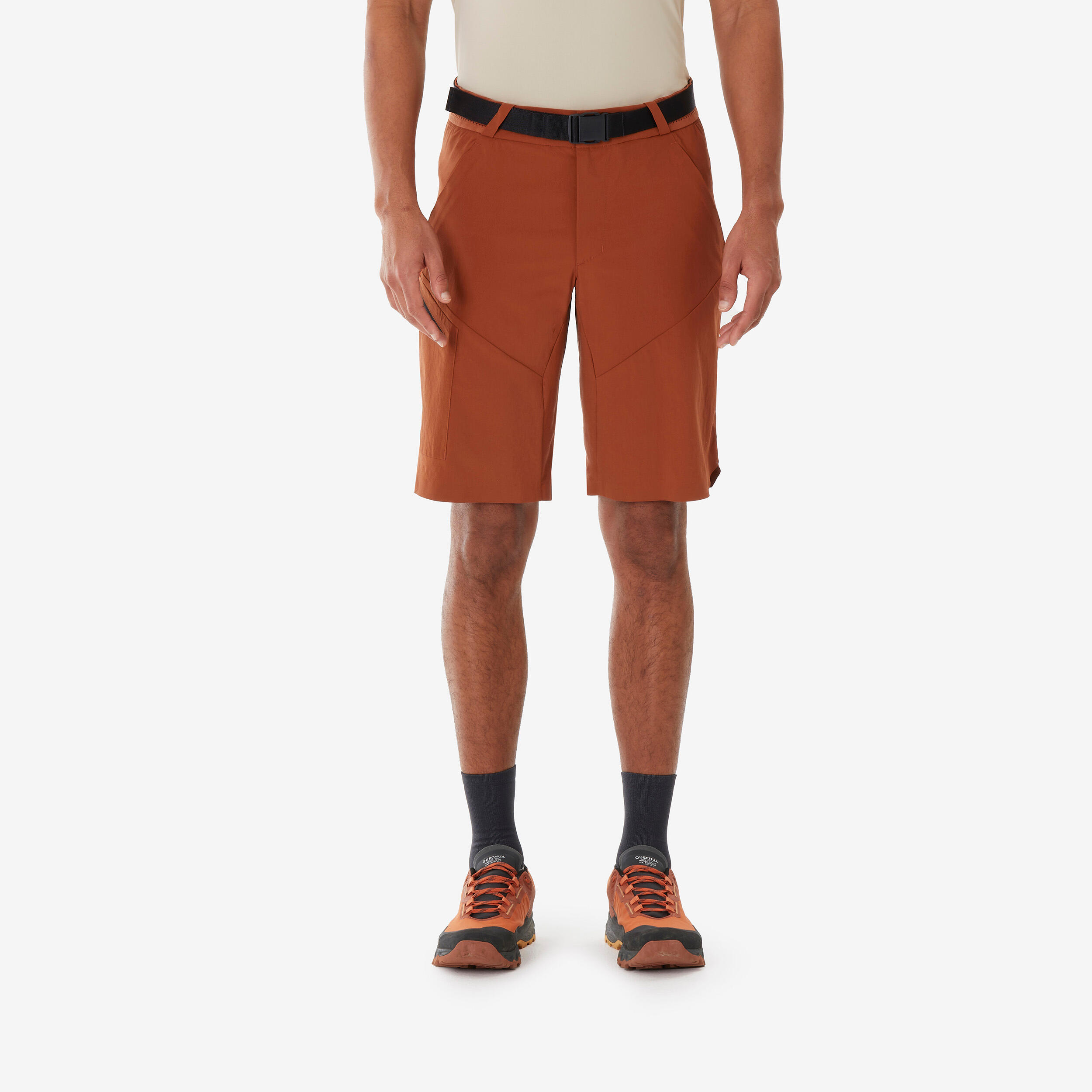 Wandershorts Herren lang - MH500 braun