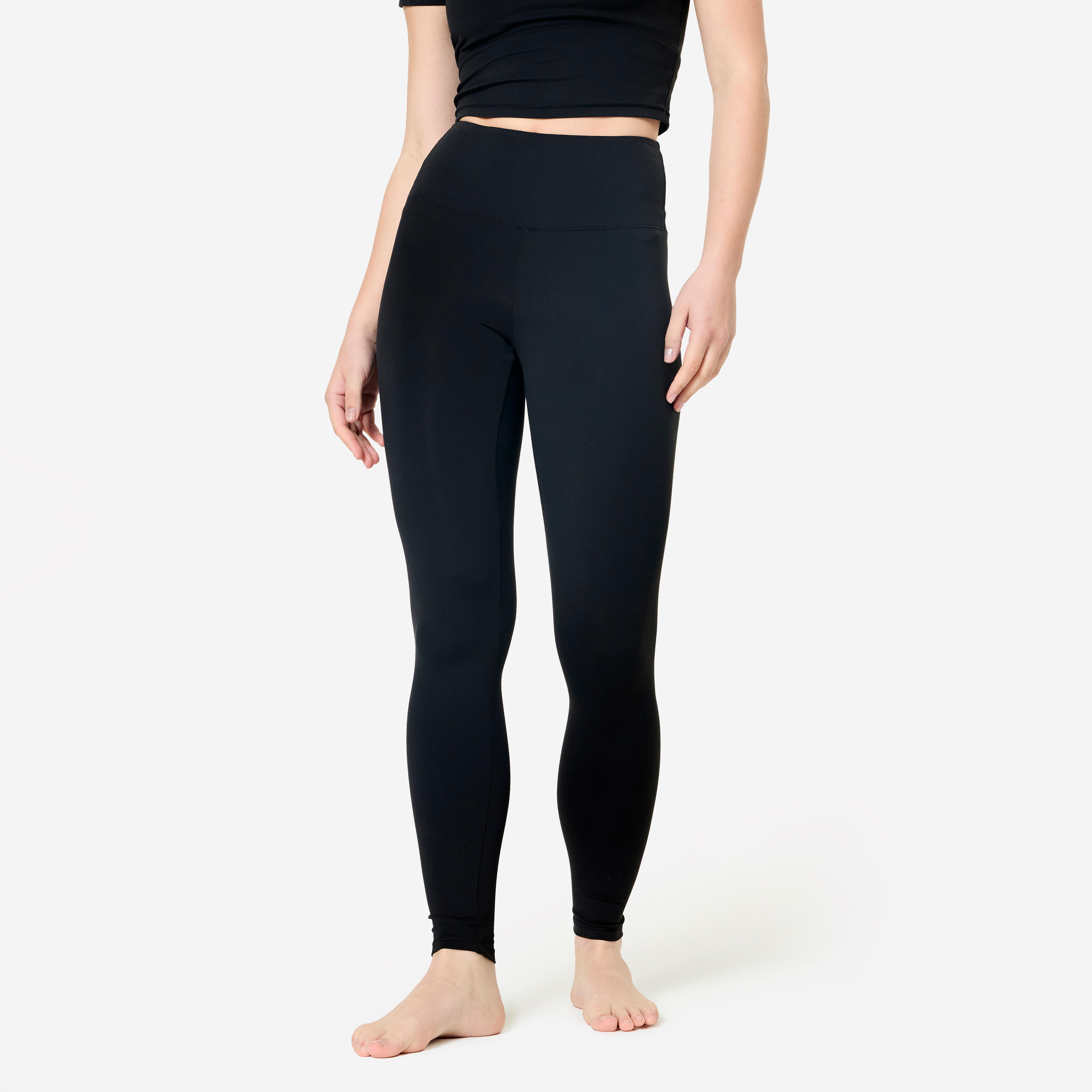 Leggings Yoga Pilates Damen - Breathe schwarz