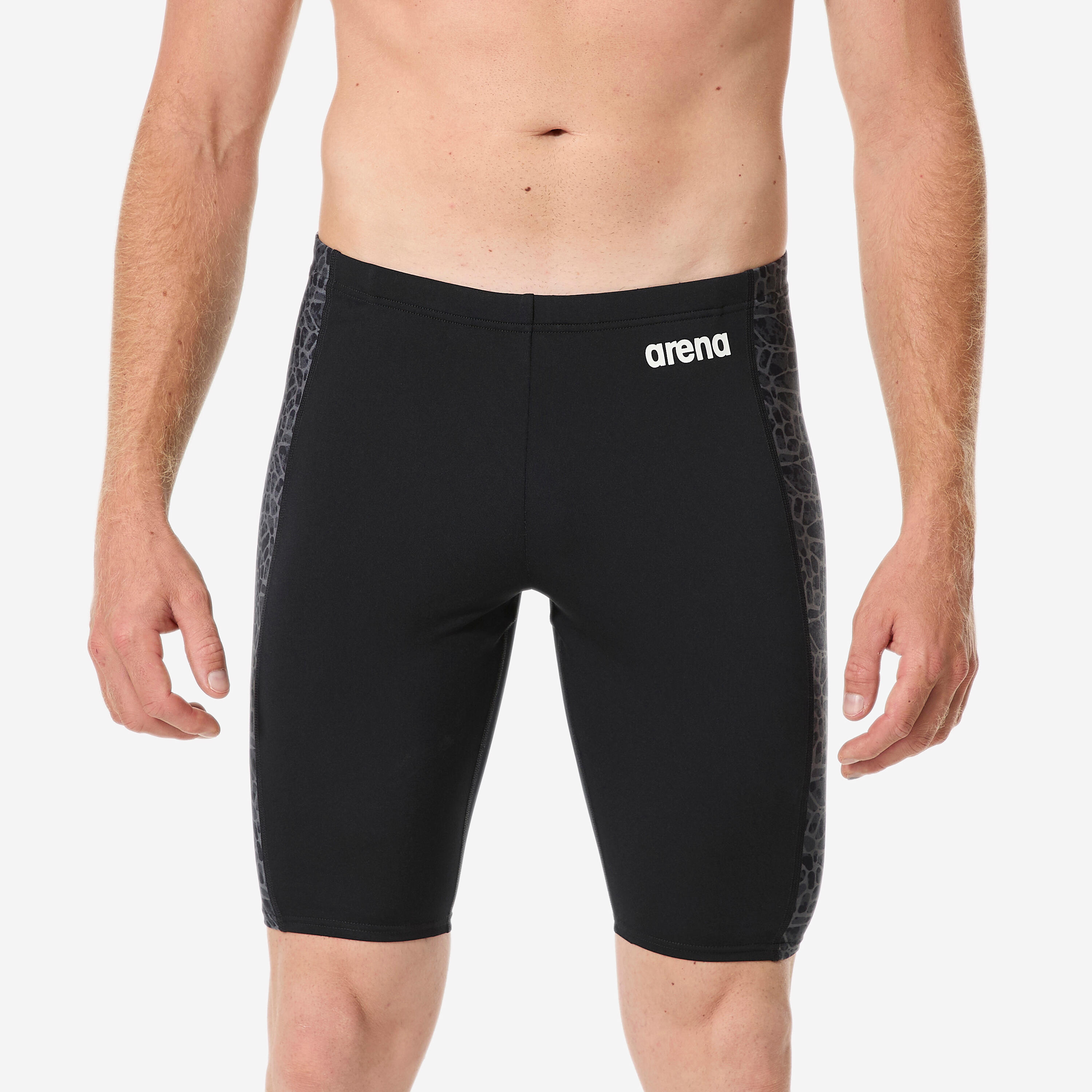 Badehose Jammer Herren - Snakeskin schwarz