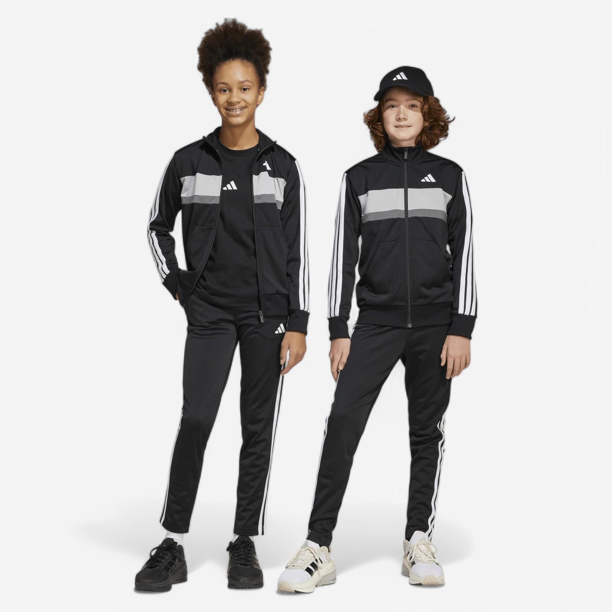 Trainingsanzug Kinder - Tiberio schwarz/weiß